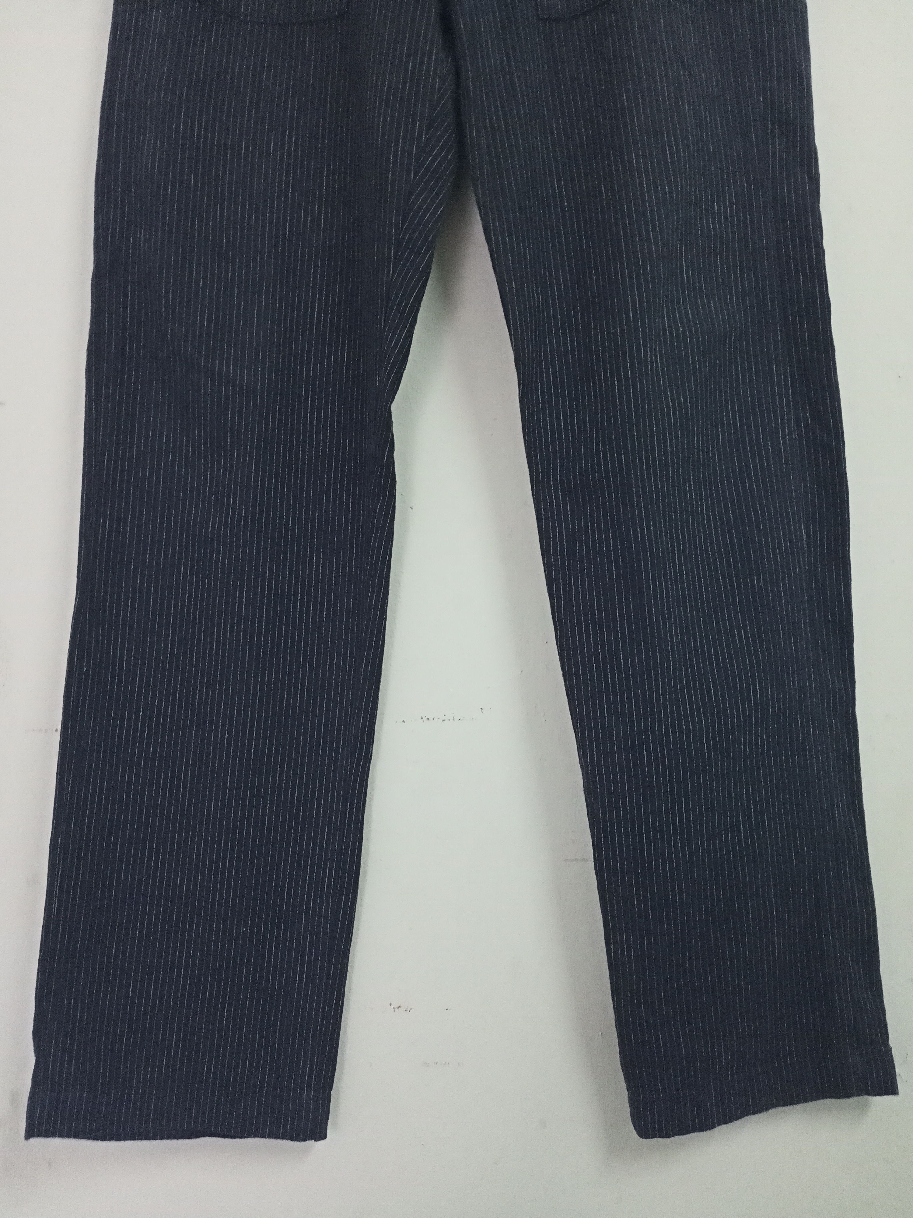 Japanese Brand GU Striped Trouser Pants Size US 33 - 4 Thumbnail