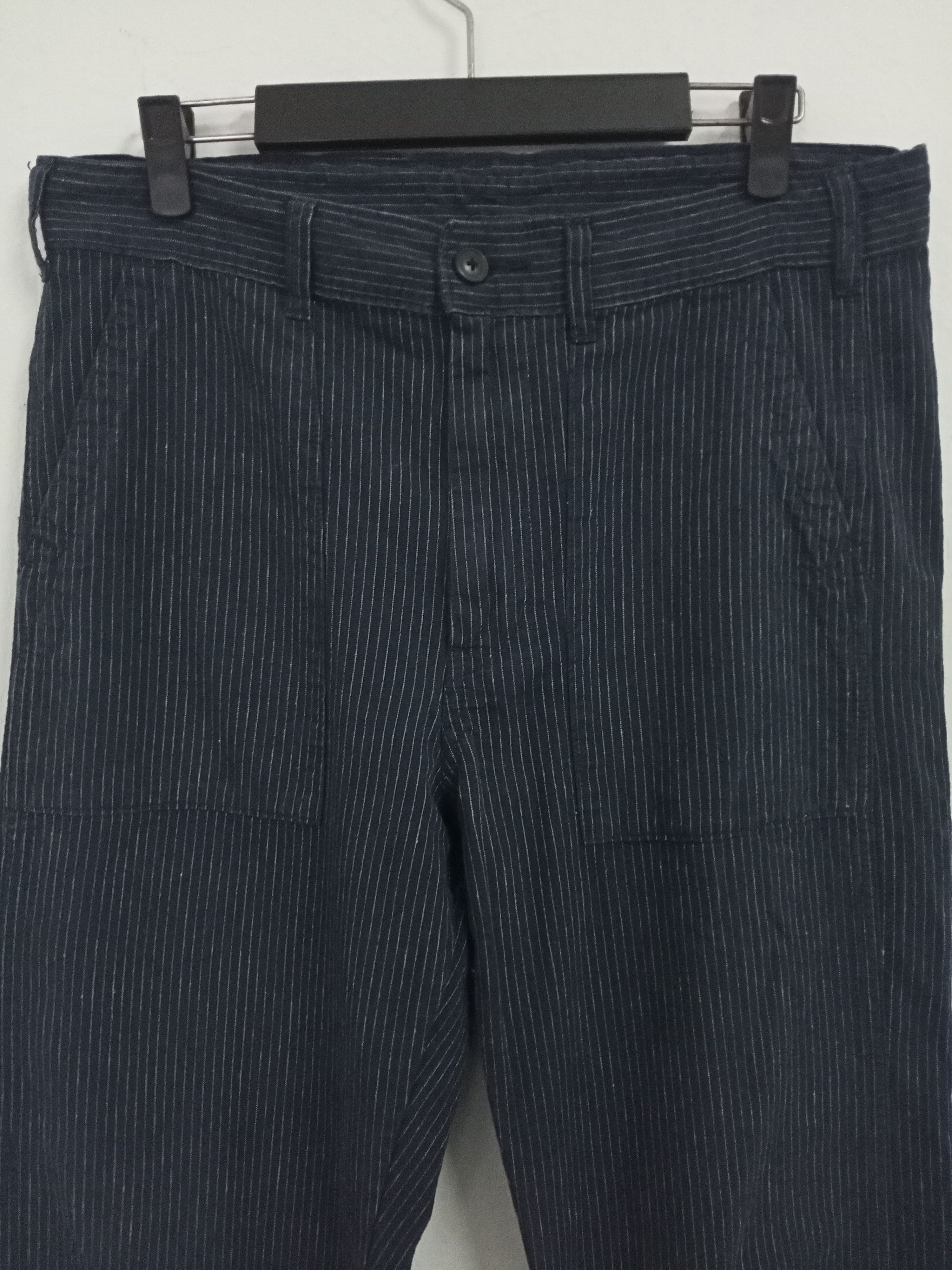 Japanese Brand GU Striped Trouser Pants Size US 33 - 3 Thumbnail