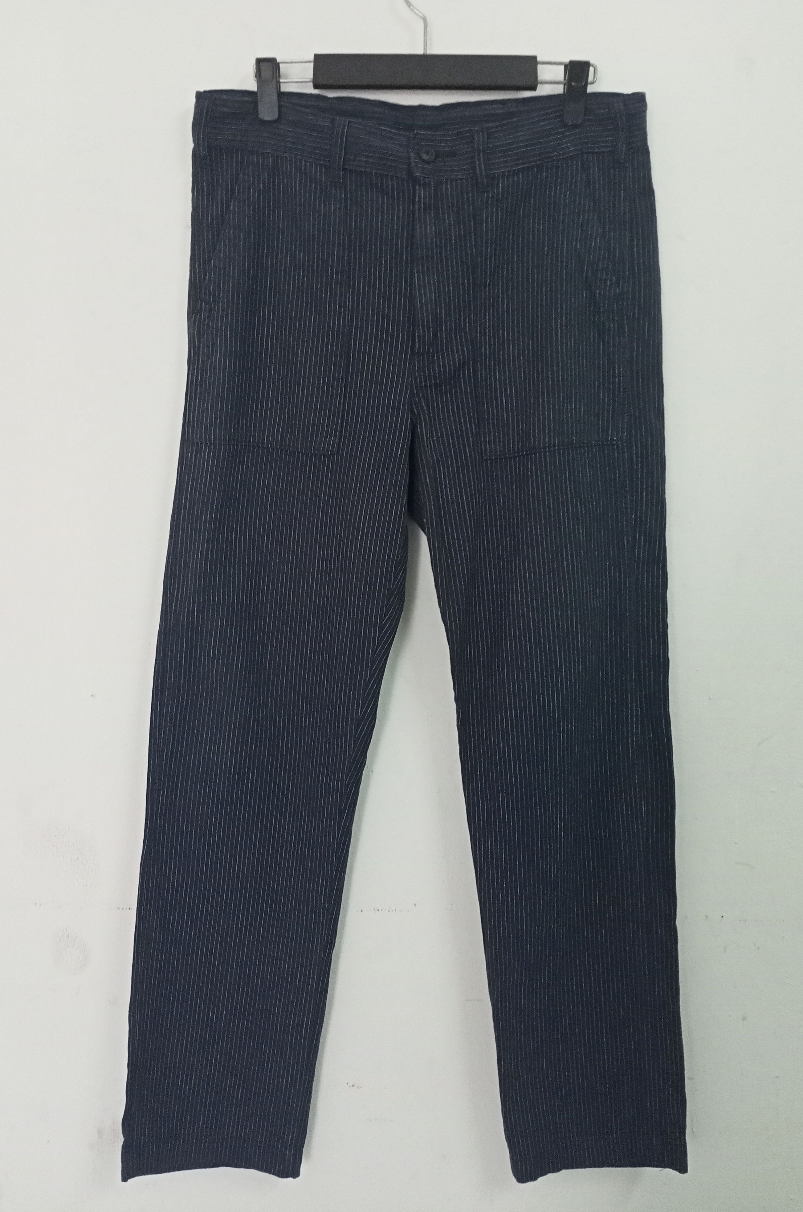 Japanese Brand GU Striped Trouser Pants Size US 33 - 1 Thumbnail