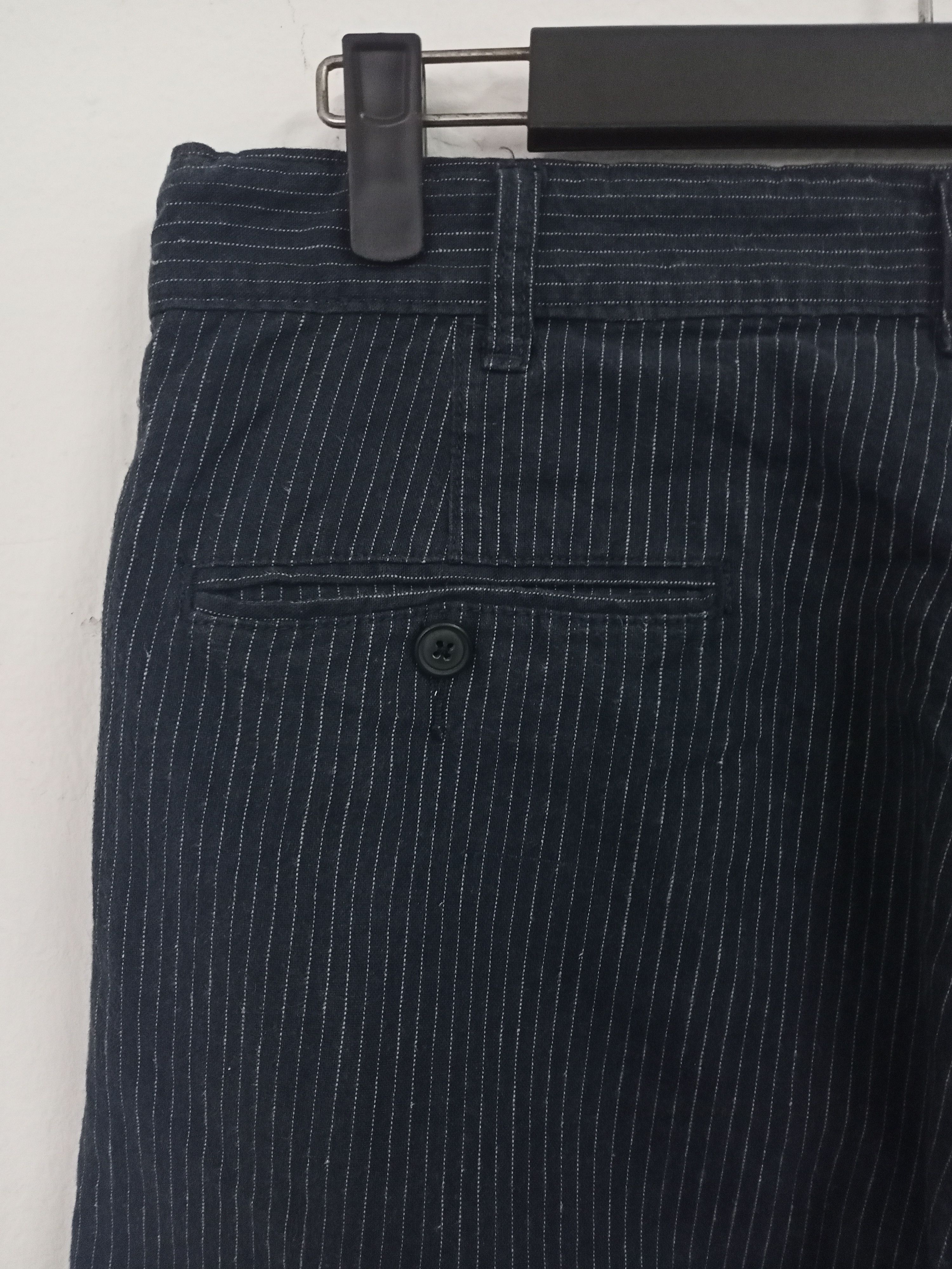 Japanese Brand GU Striped Trouser Pants Size US 33 - 12 Thumbnail