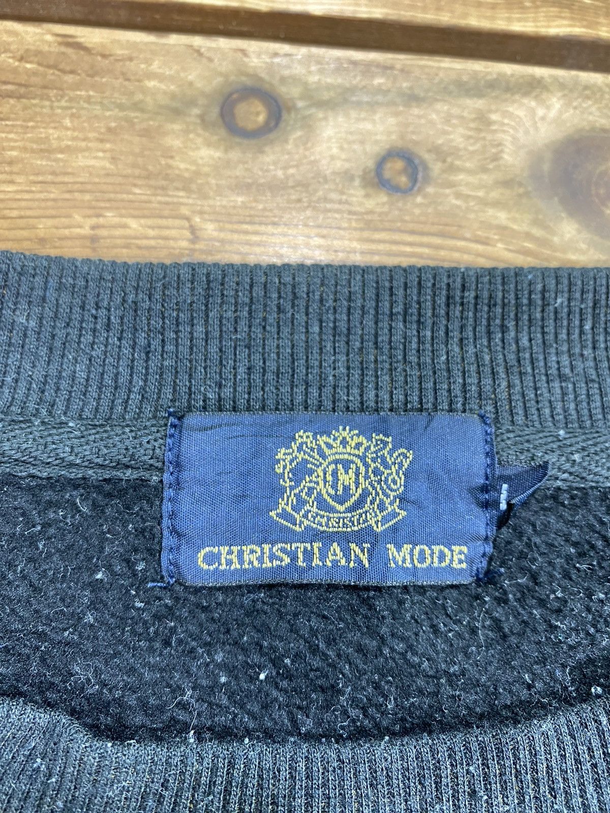 Designer × Vintage Vintage Christian Mode Italy Designer Sweatshirt big Logo L Size US L / EU 52-54 / 3 - 4 Thumbnail