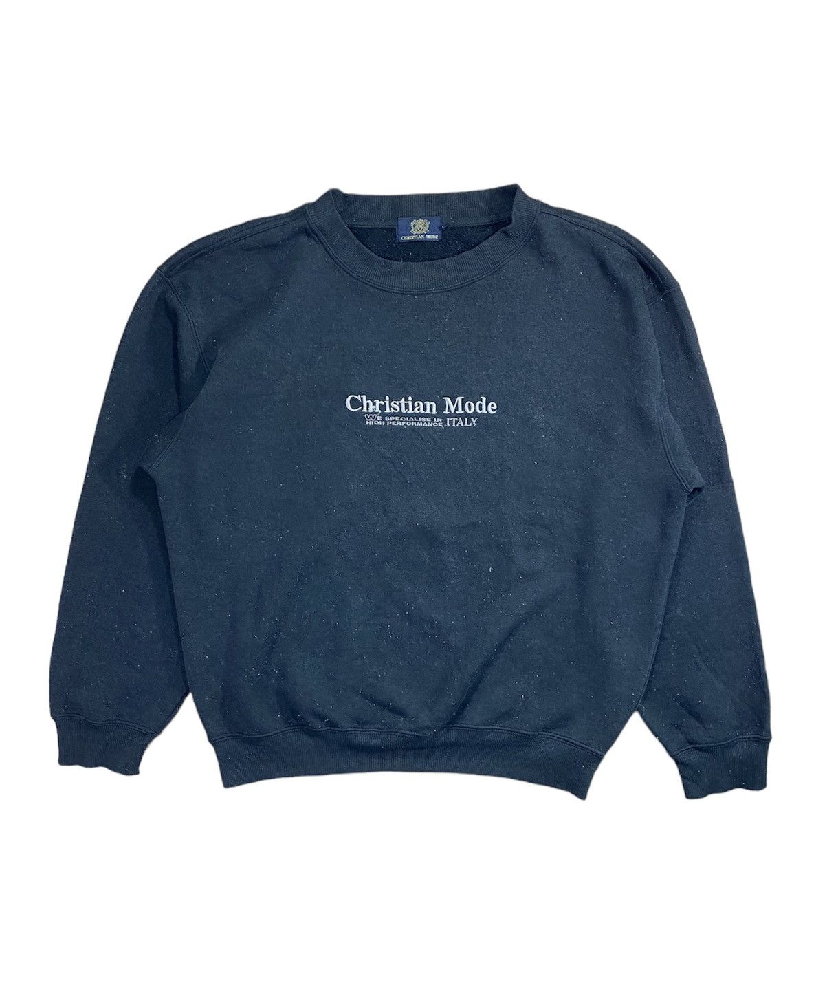 Designer × Vintage Vintage Christian Mode Italy Designer Sweatshirt big Logo L Size US L / EU 52-54 / 3 - 1 Thumbnail