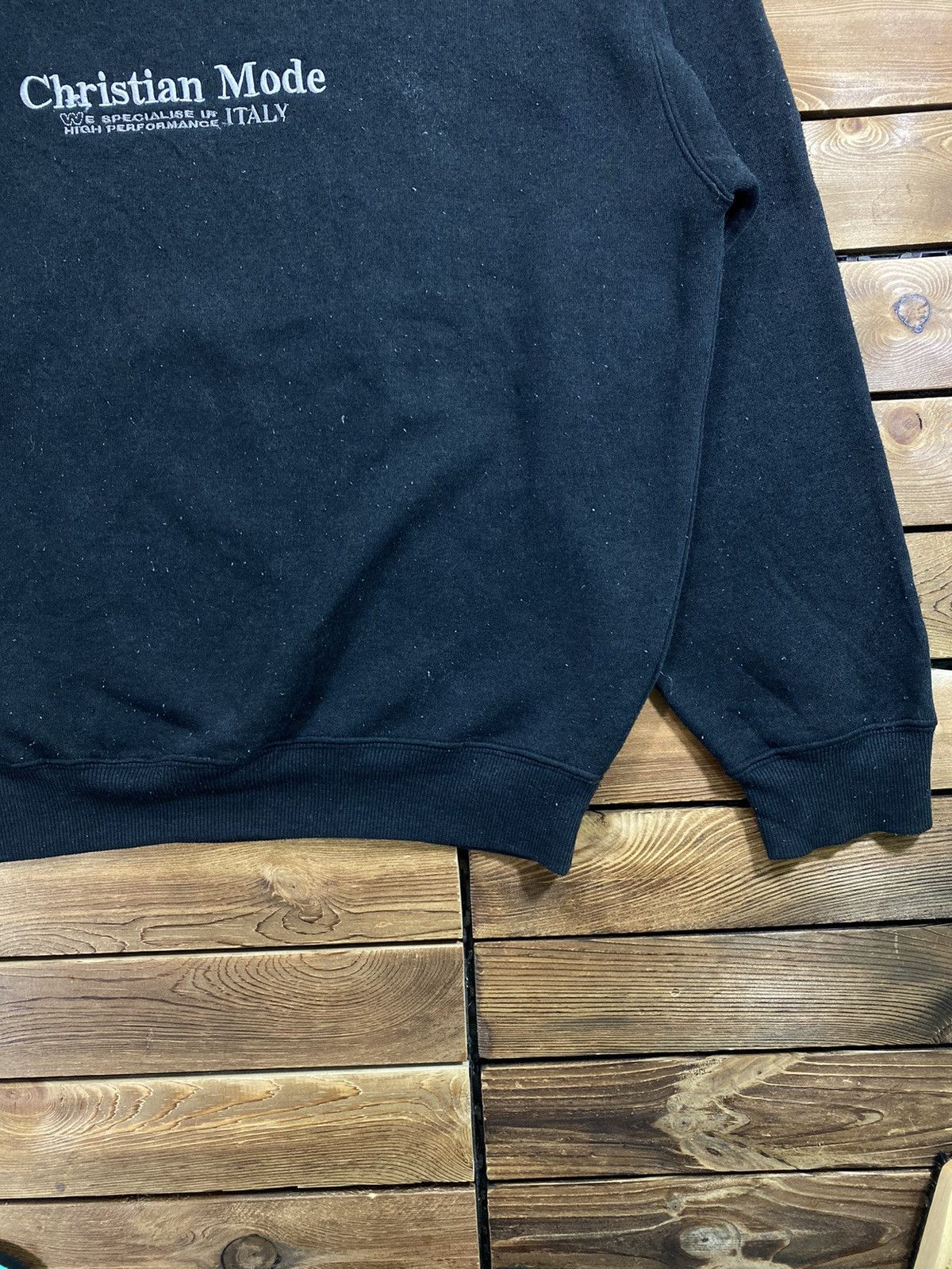 Designer × Vintage Vintage Christian Mode Italy Designer Sweatshirt big Logo L Size US L / EU 52-54 / 3 - 2 Thumbnail