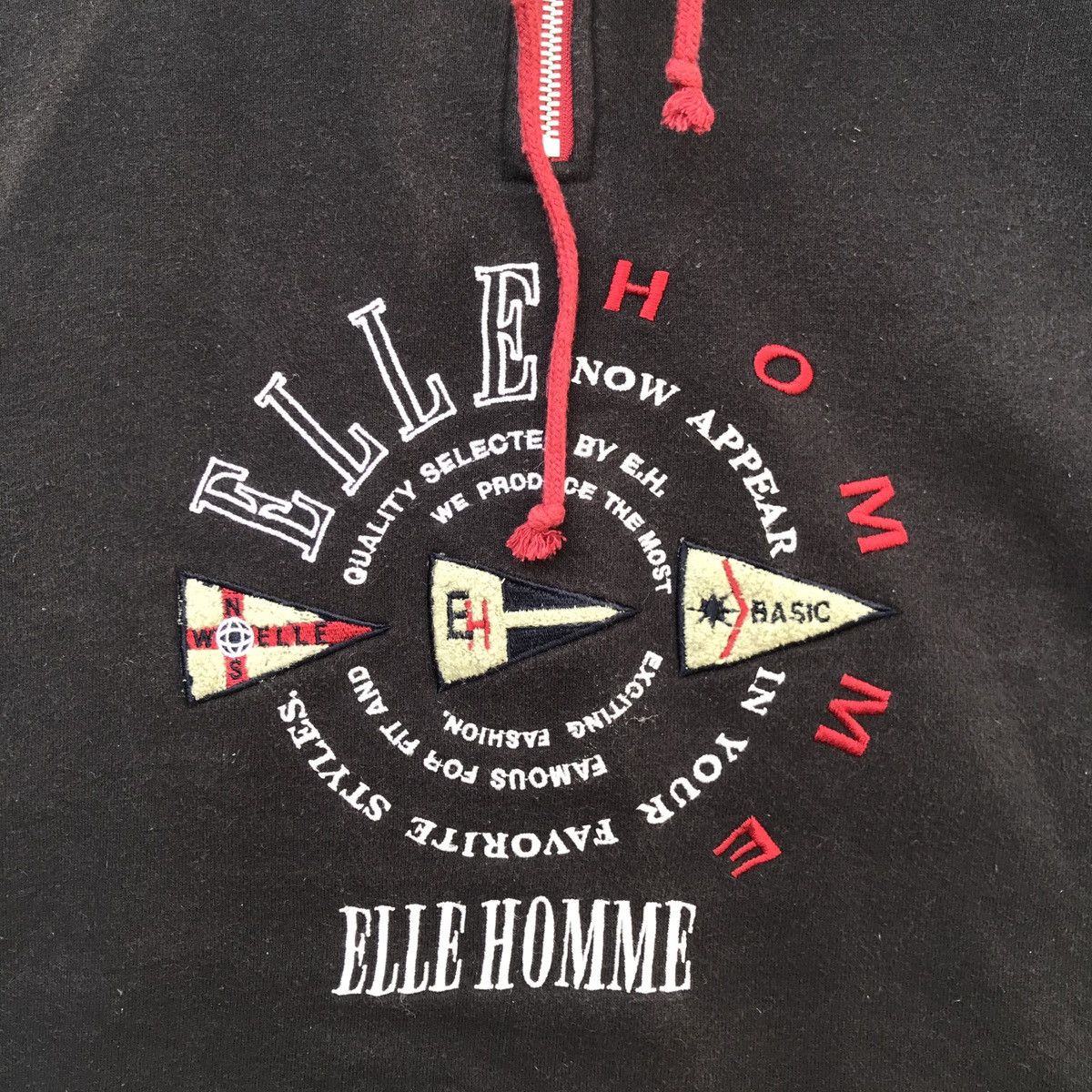 Vintage Vintage Elle Big Logo Hoodie Spell Out Sweatshirt Size US XL / EU 56 / 4 - 3 Thumbnail