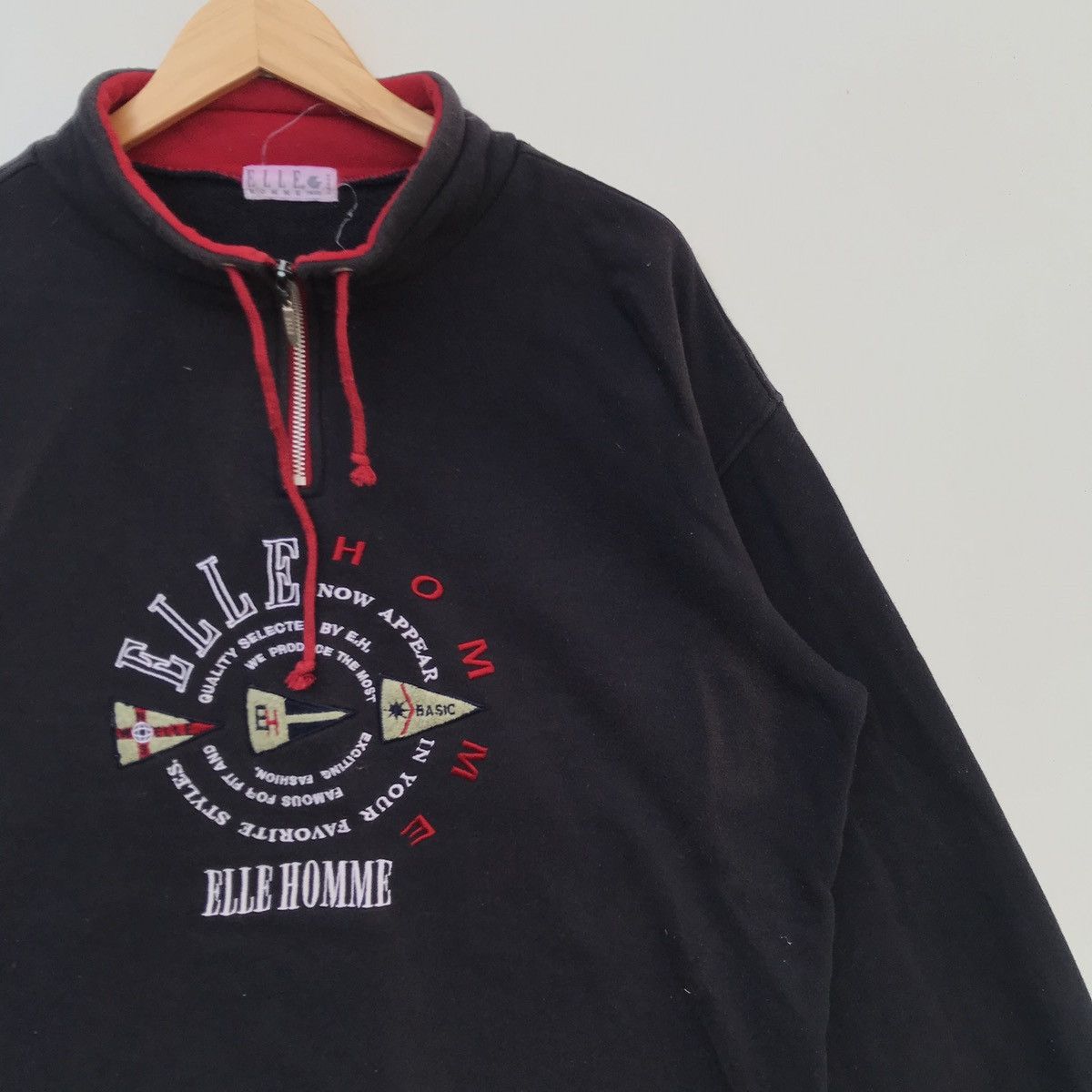 Vintage Vintage Elle Big Logo Hoodie Spell Out Sweatshirt Size US XL / EU 56 / 4 - 2 Thumbnail