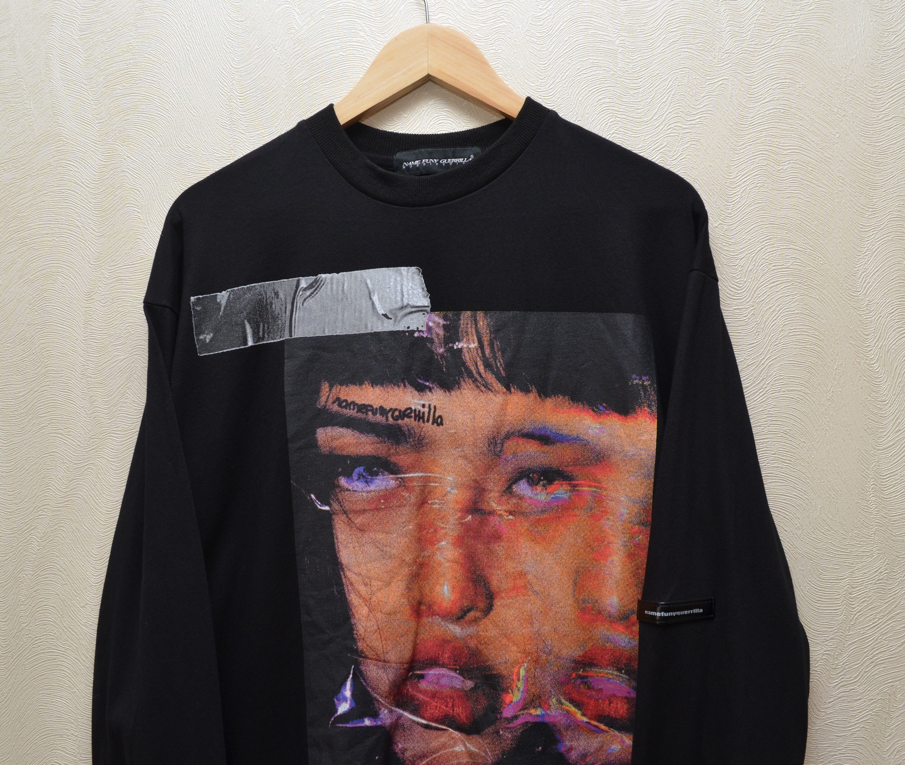 Designer Name Funy Guerrilla Black Longsleeve Sweatshirt Big Logo Size US M / EU 48-50 / 2 - 2 Thumbnail