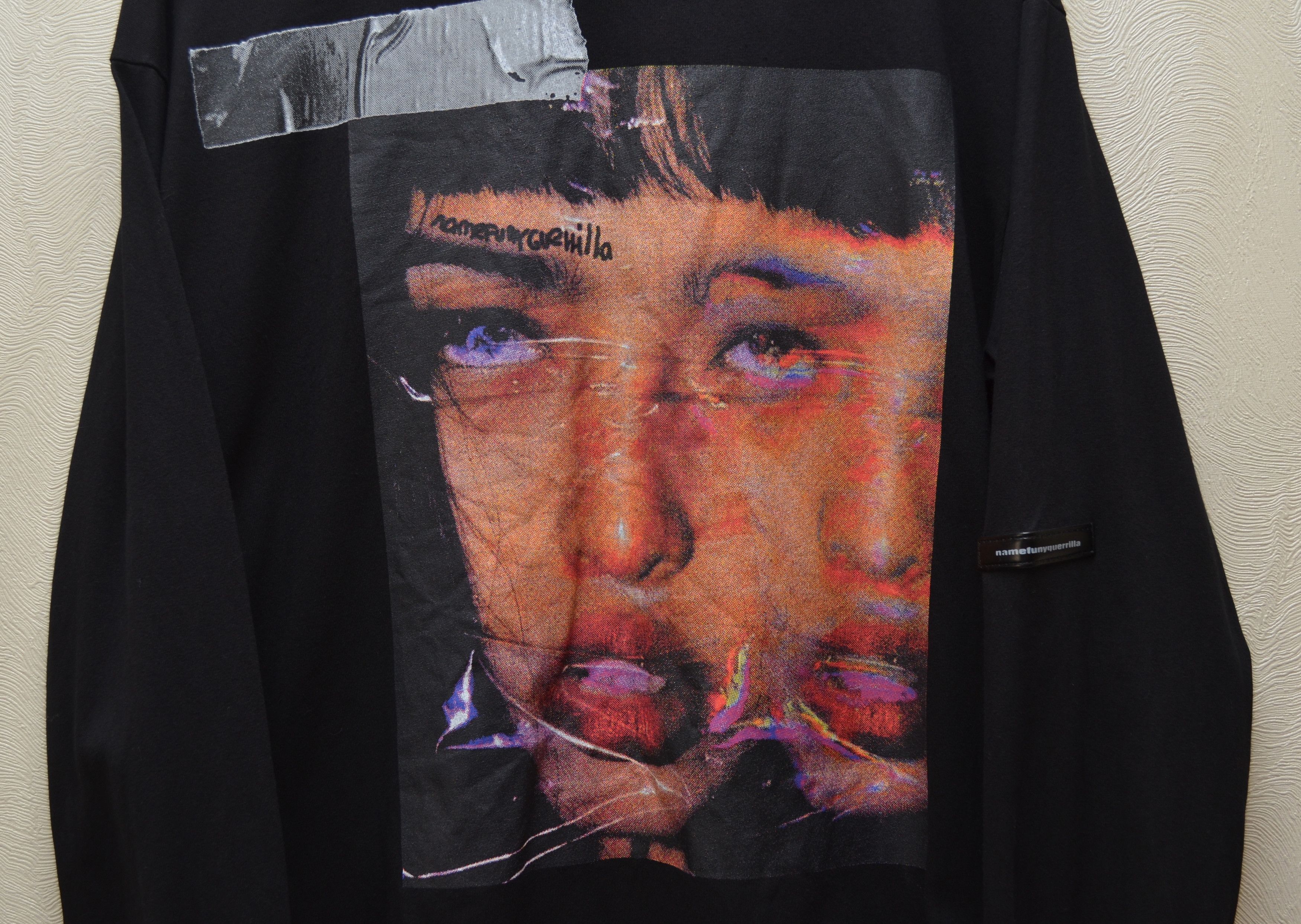 Designer Name Funy Guerrilla Black Longsleeve Sweatshirt Big Logo Size US M / EU 48-50 / 2 - 4 Thumbnail
