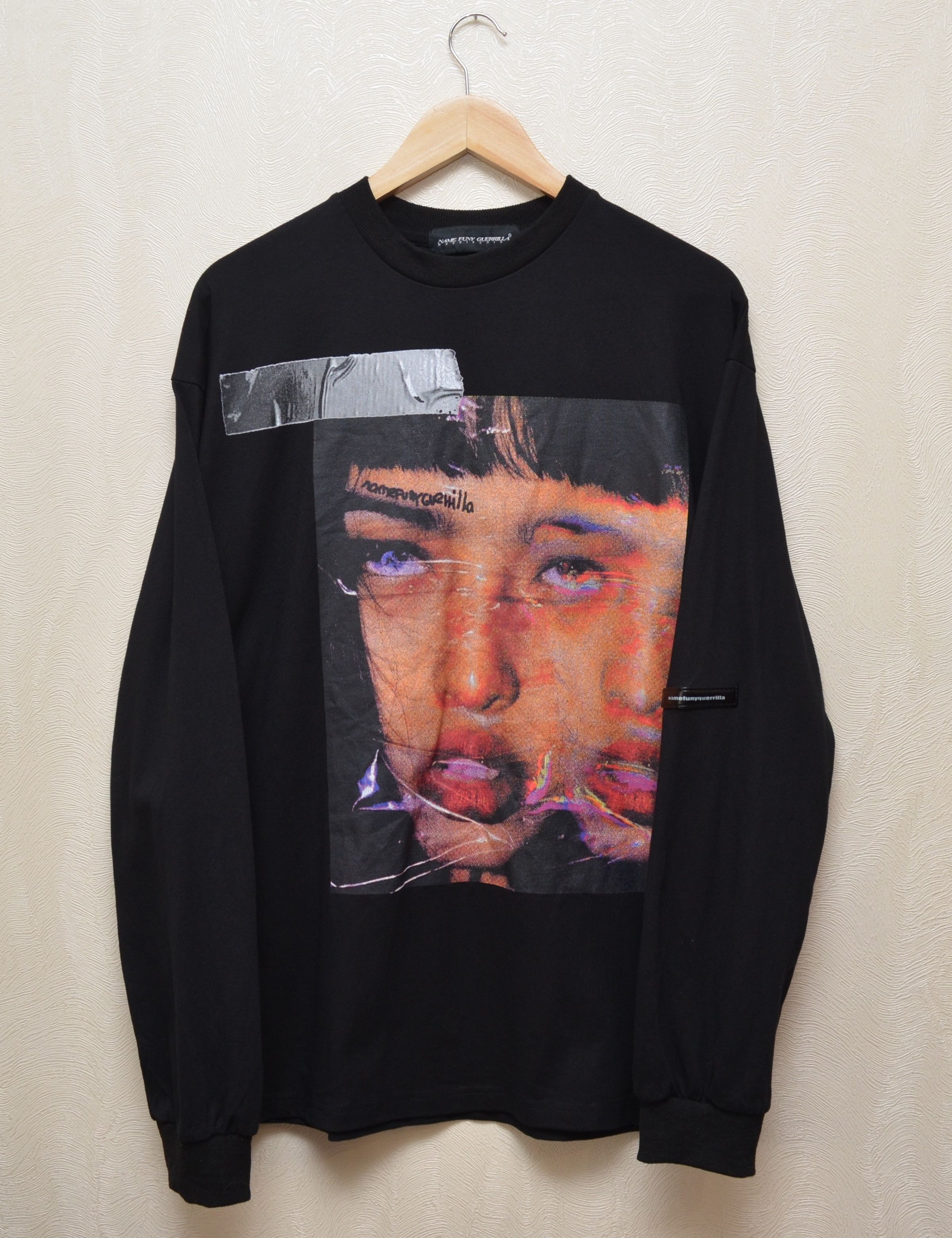 Designer Name Funy Guerrilla Black Longsleeve Sweatshirt Big Logo Size US M / EU 48-50 / 2 - 1 Thumbnail