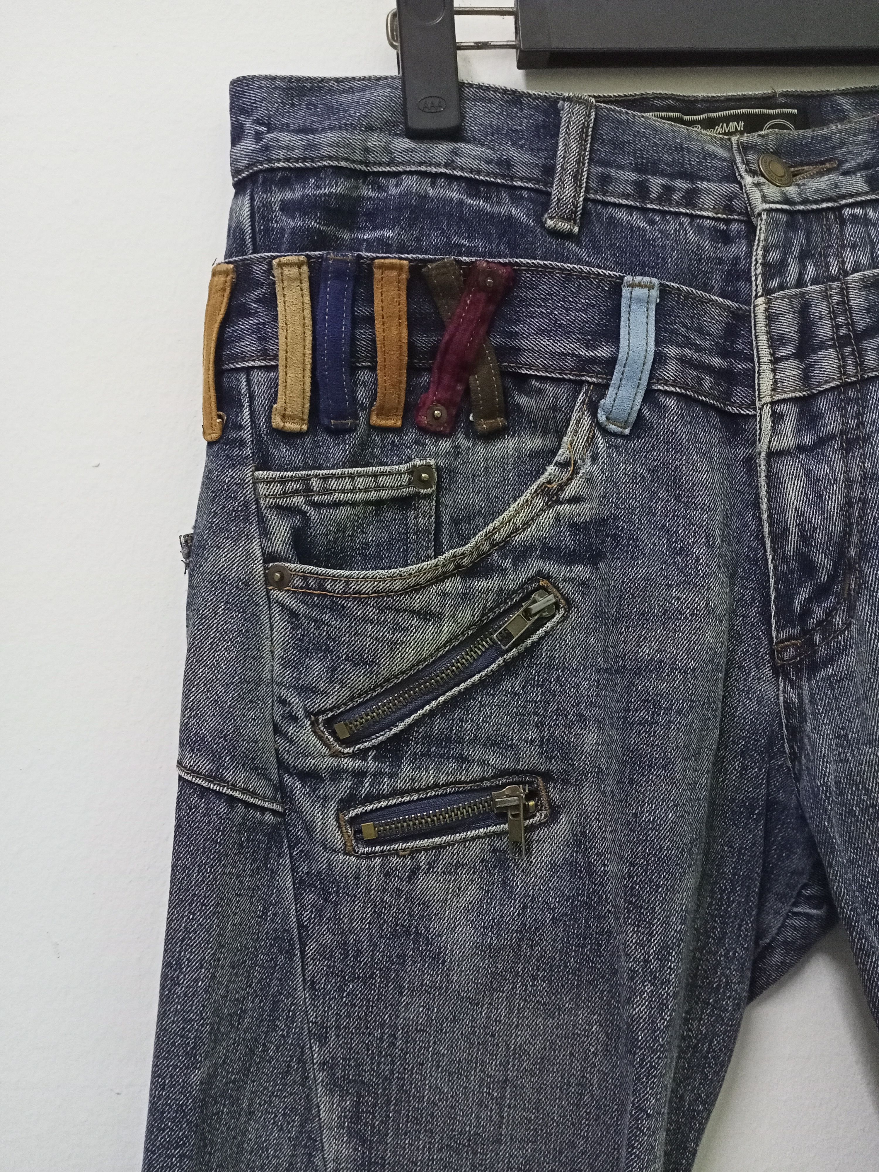 Japanese Brand Breath Mint Double Waist Denim Jeans Size US 33 - 4 Thumbnail