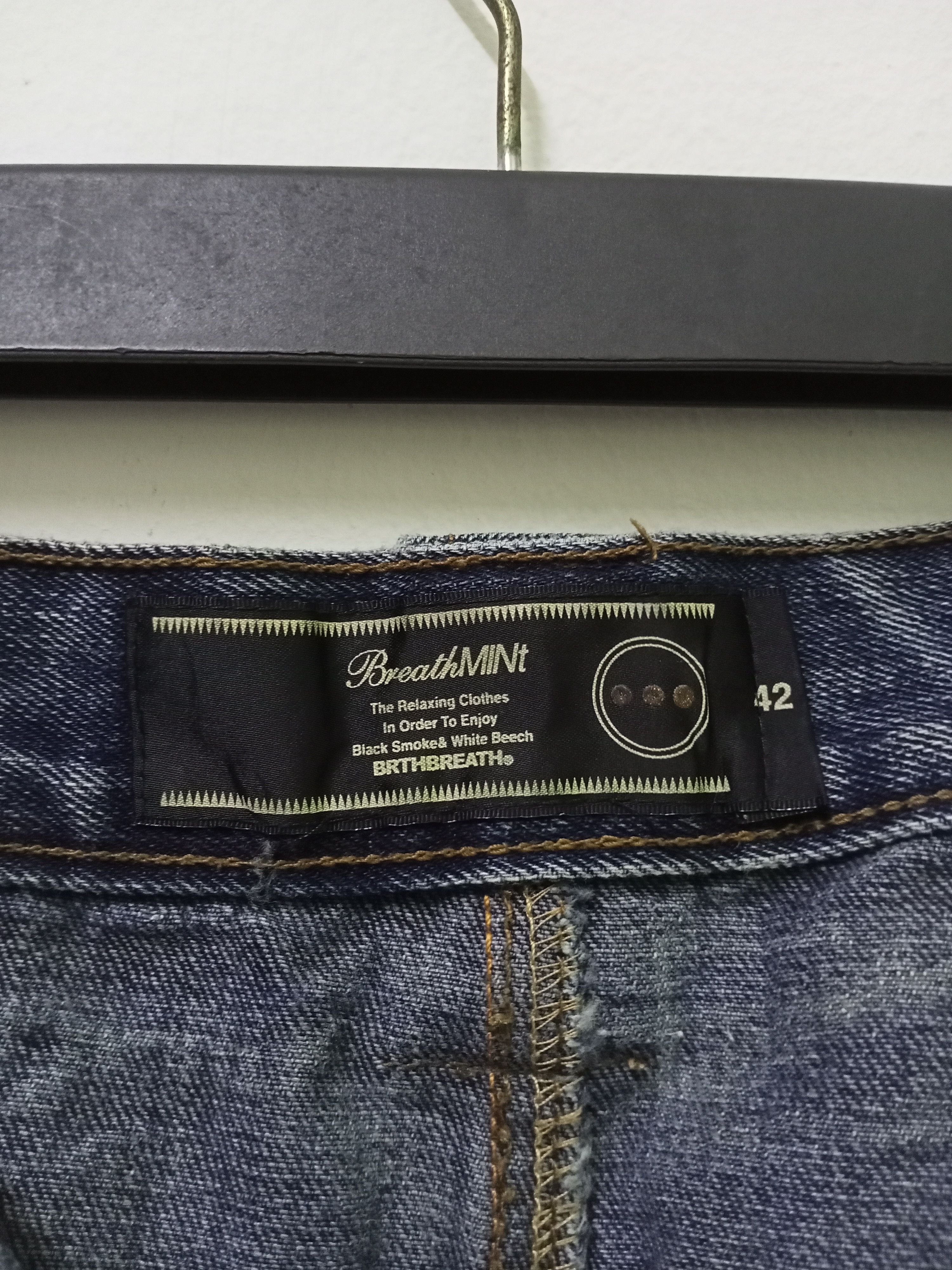 Japanese Brand Breath Mint Double Waist Denim Jeans Size US 33 - 12 Thumbnail