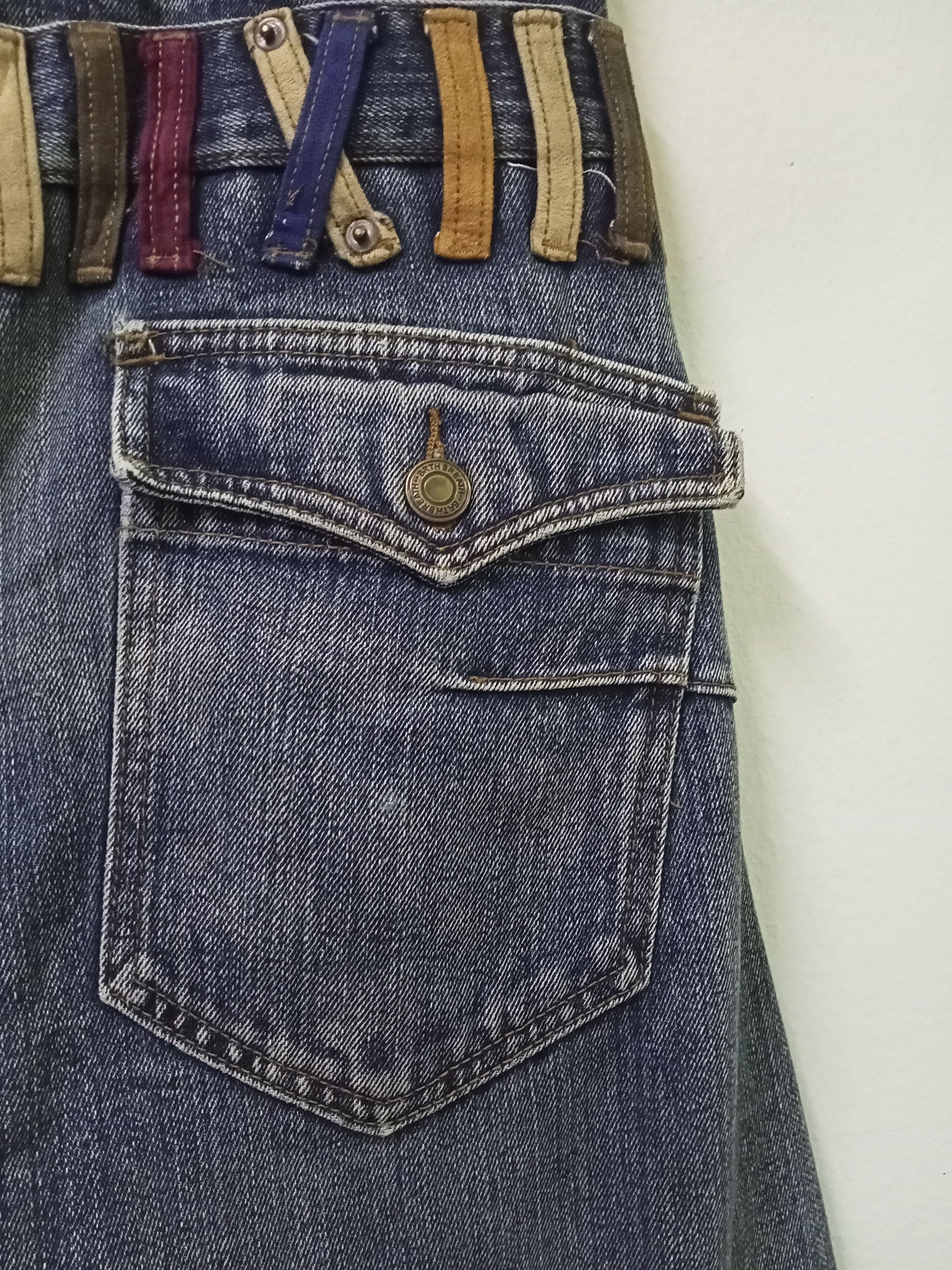 Japanese Brand Breath Mint Double Waist Denim Jeans Size US 33 - 10 Thumbnail