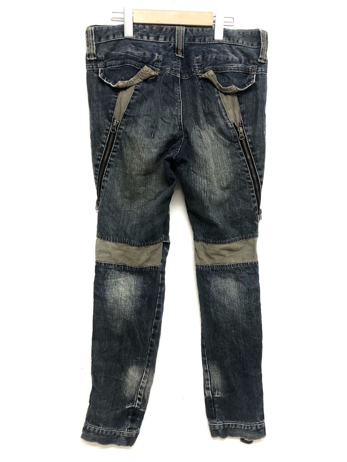 PPFM Distressed Japanese Brand PPFM Jeans Size US 32 / EU 48 - 2 Thumbnail