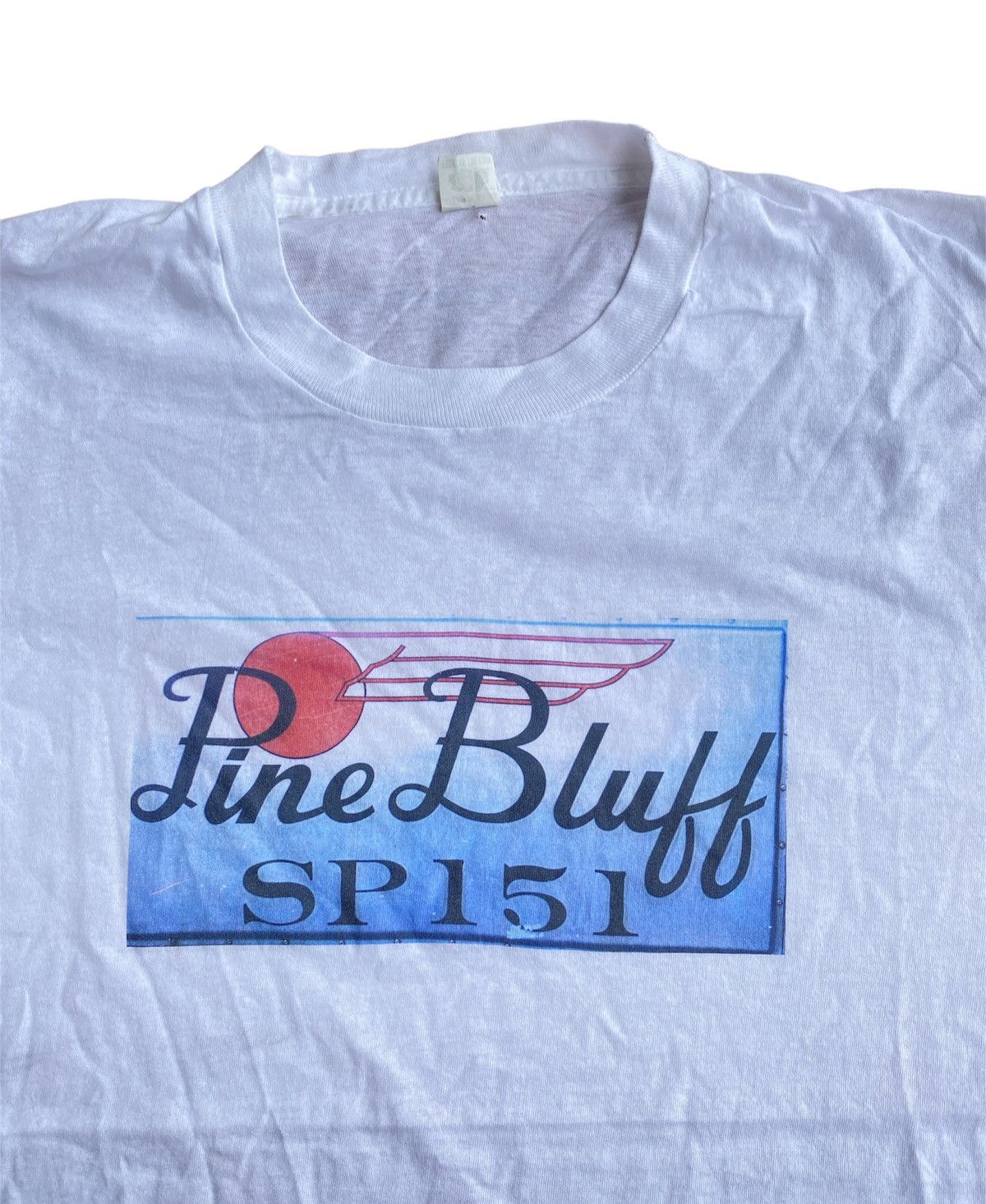 Fruit Of The Loom × Vintage Vintage Pine Bluff SP 151 flight Advertisement xl fit size M Size US M / EU 48-50 / 2 - 2 Thumbnail