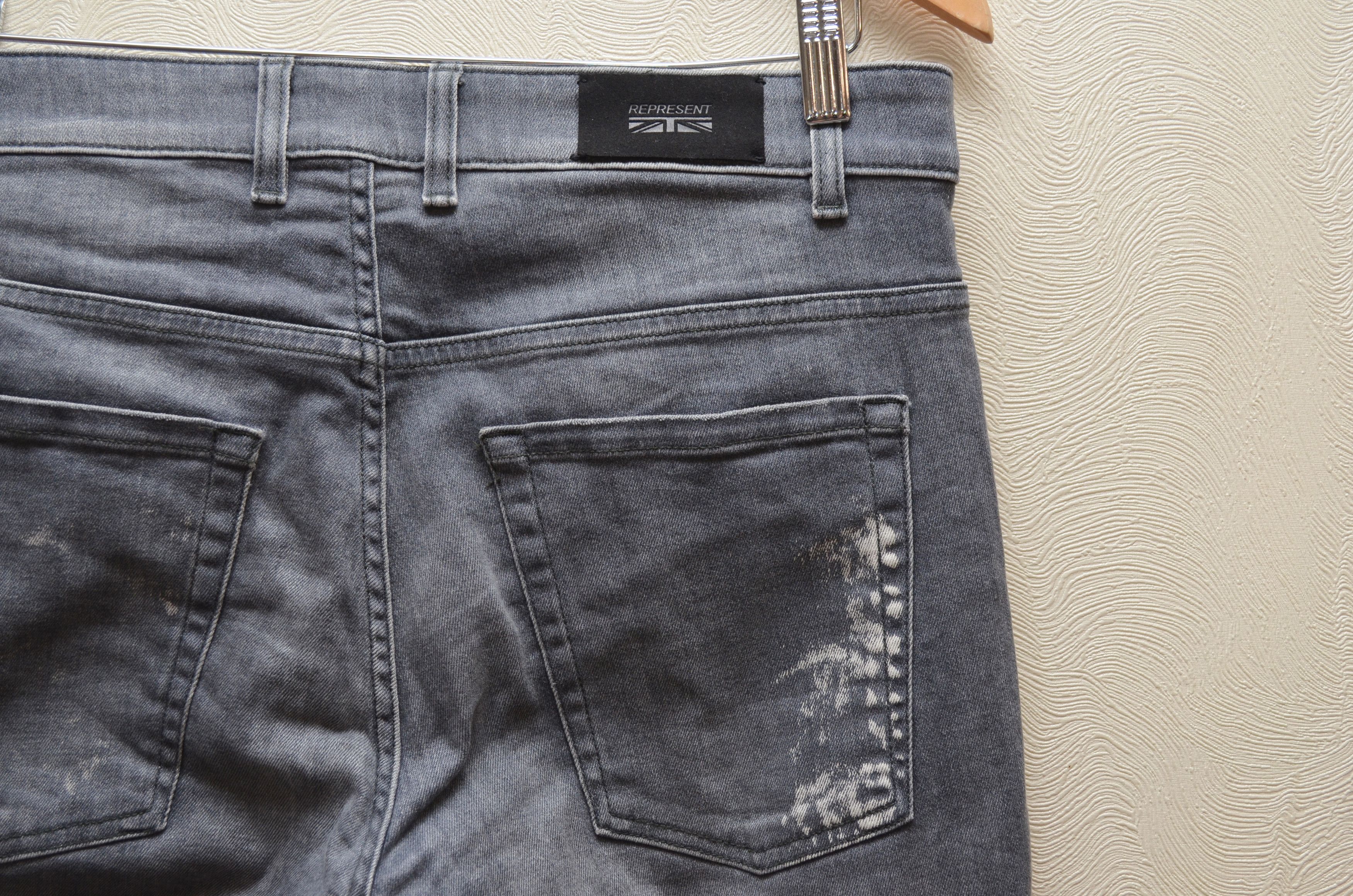 Designer × Represent Clo. Represent Destroyer Denim Grey Stone Jeans Size 32 Size US 32 / EU 48 - 11 Thumbnail