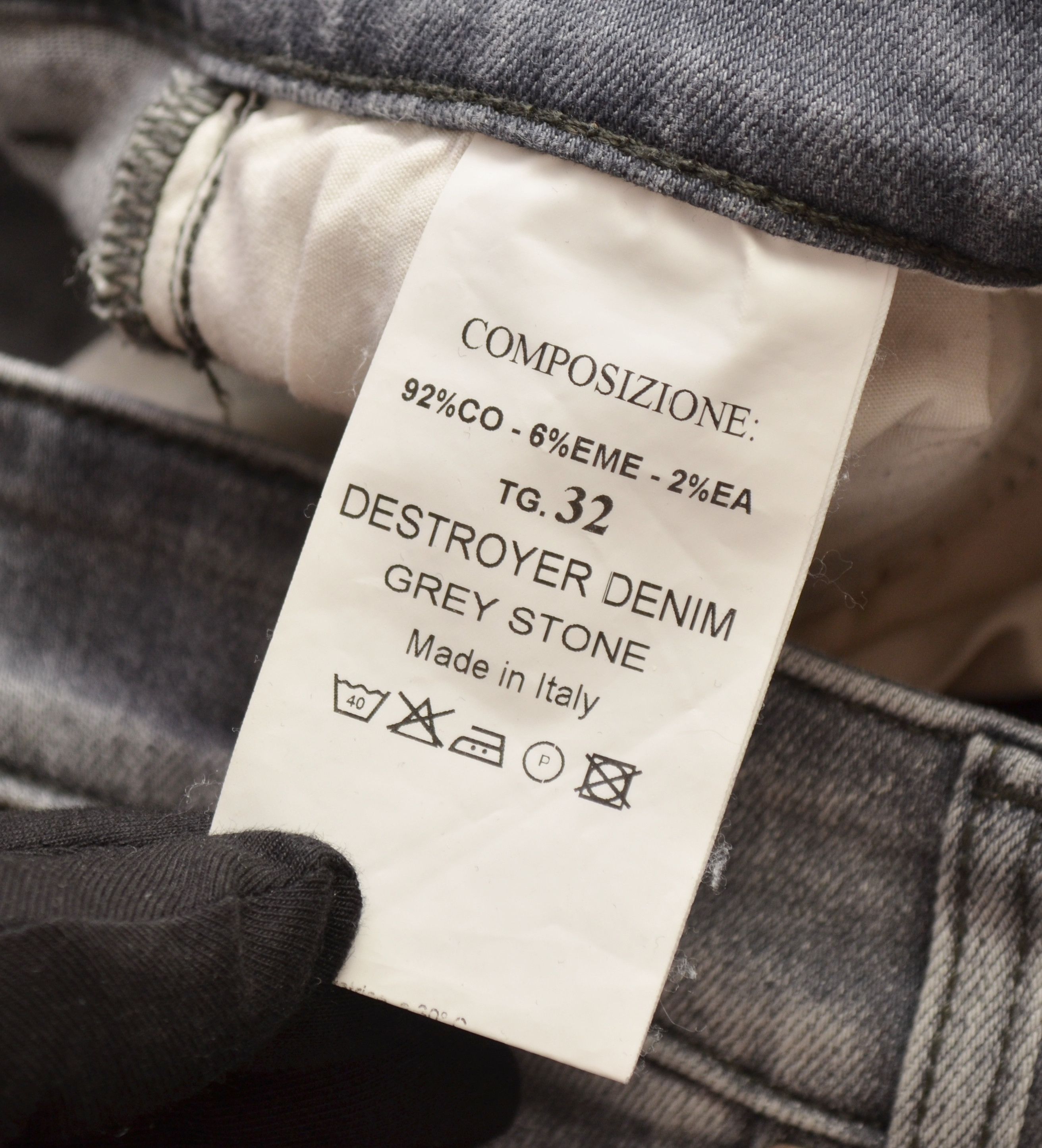 Designer × Represent Clo. Represent Destroyer Denim Grey Stone Jeans Size 32 Size US 32 / EU 48 - 14 Thumbnail