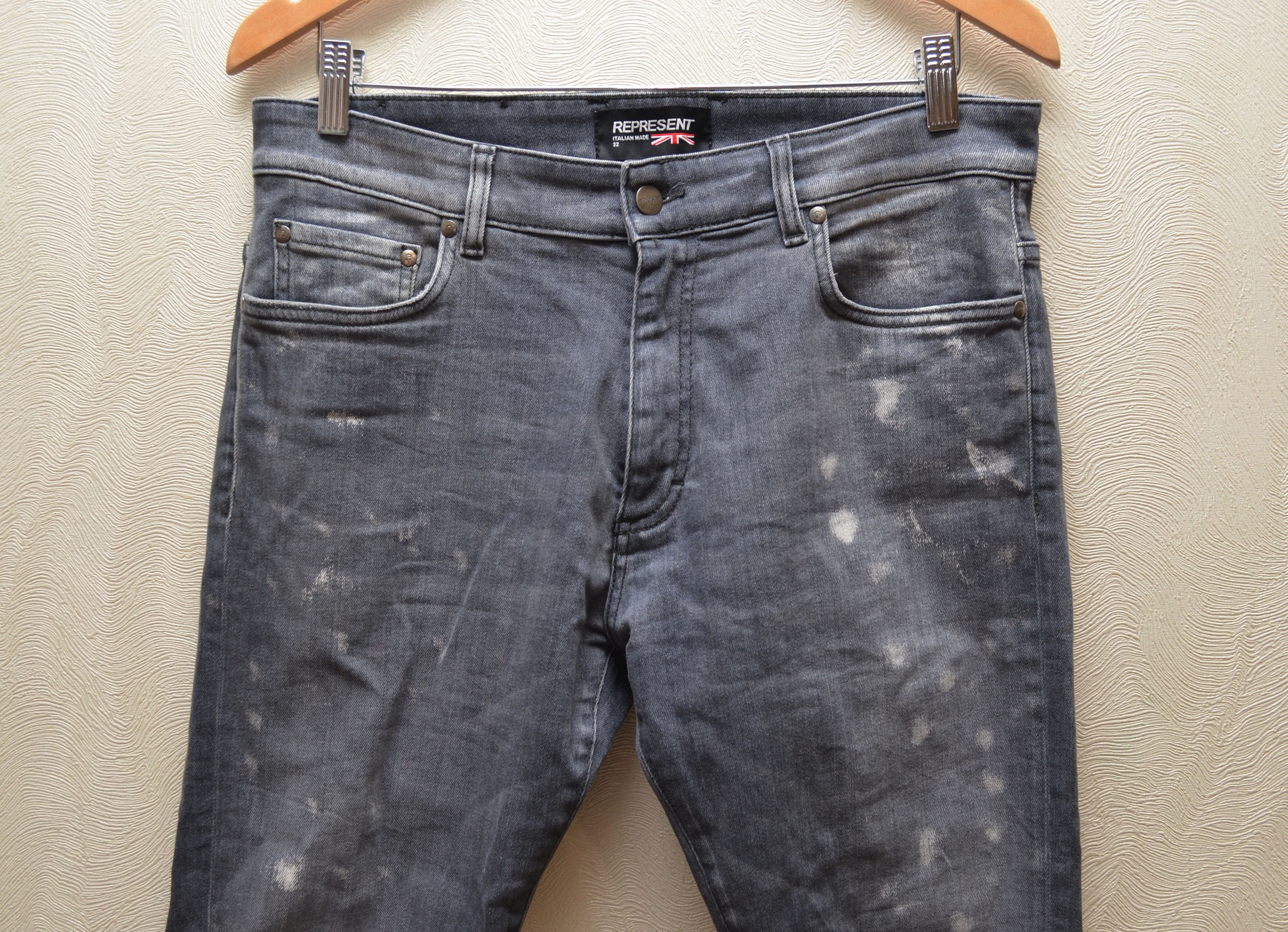 Designer × Represent Clo. Represent Destroyer Denim Grey Stone Jeans Size 32 Size US 32 / EU 48 - 2 Thumbnail