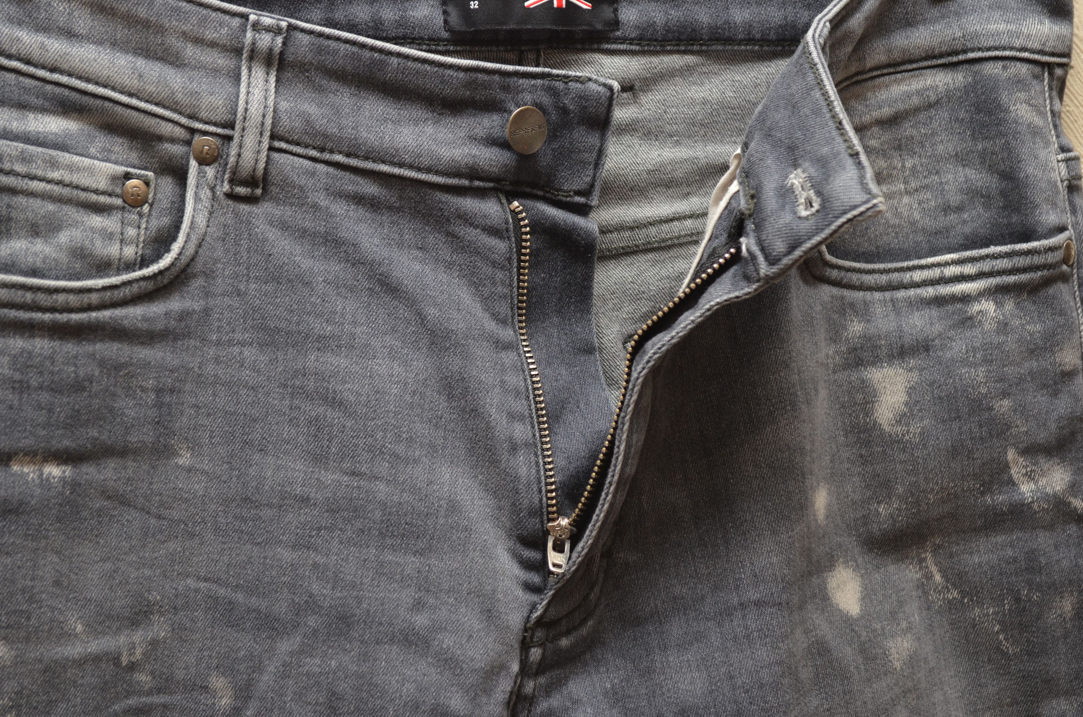 Designer × Represent Clo. Represent Destroyer Denim Grey Stone Jeans Size 32 Size US 32 / EU 48 - 8 Thumbnail