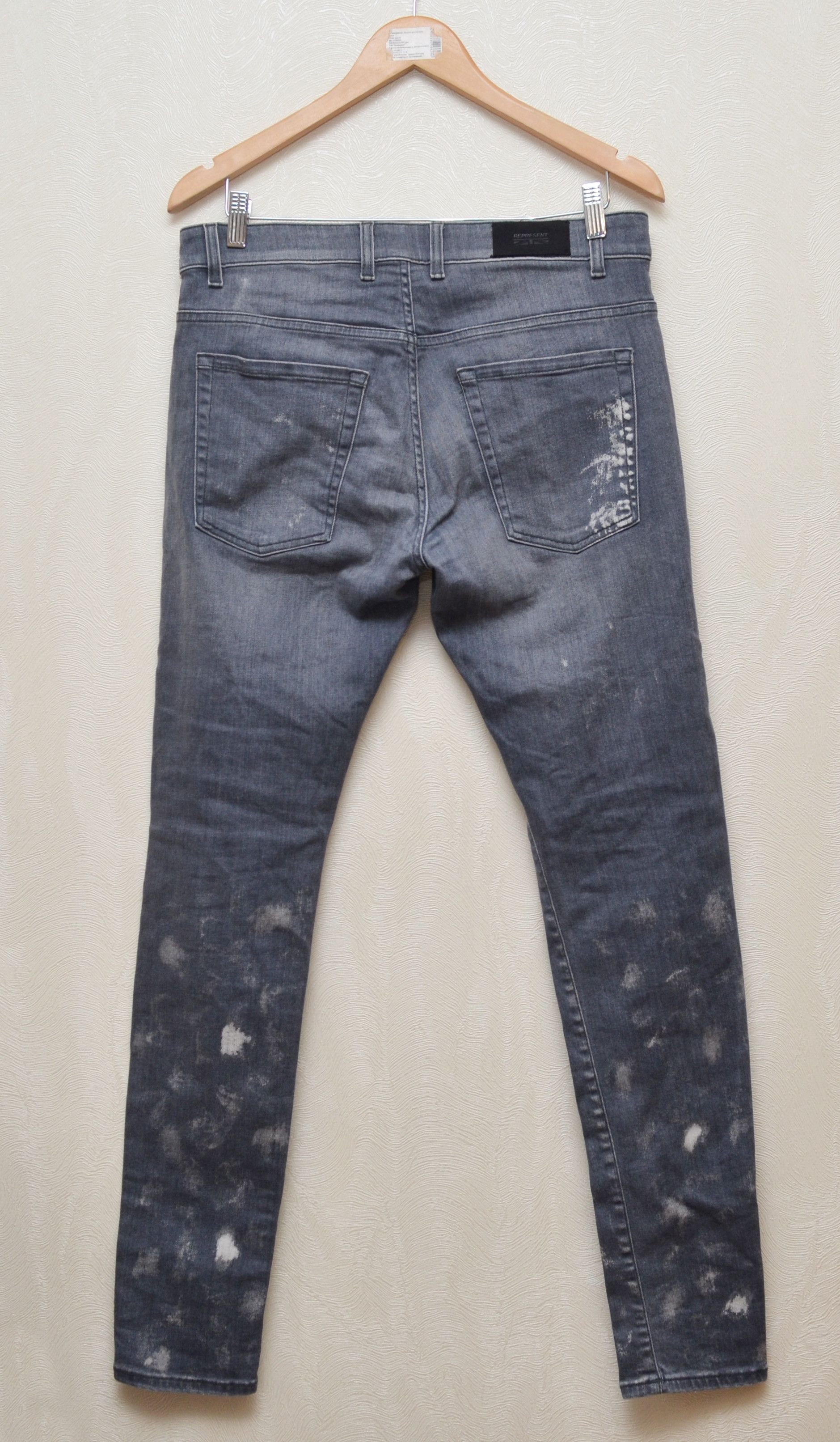 Designer × Represent Clo. Represent Destroyer Denim Grey Stone Jeans Size 32 Size US 32 / EU 48 - 9 Thumbnail