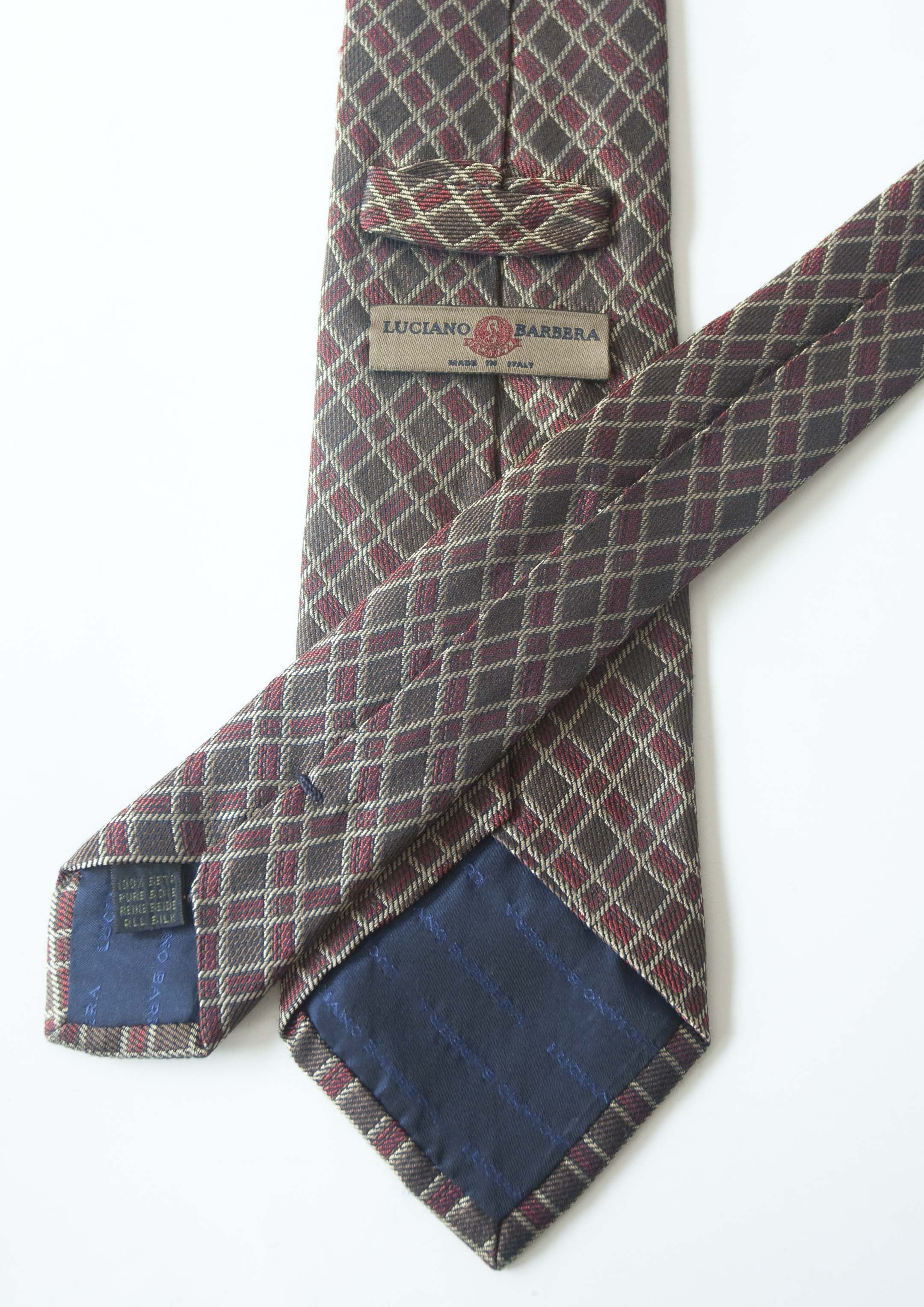 Luciano Barbera Luciano Barbera Tie 100% Silk Blue / Purple Made in Italy Size ONE SIZE - 2 Thumbnail