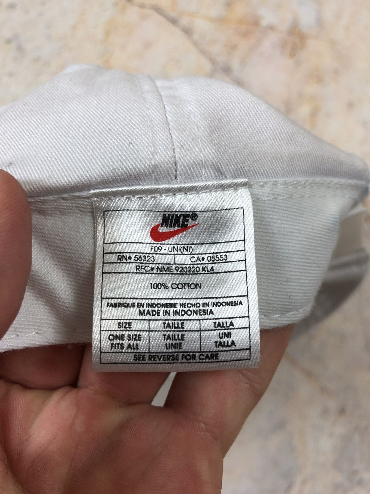 Nike × Vintage Nike vintage white hat cap Size ONE SIZE - 6 Thumbnail