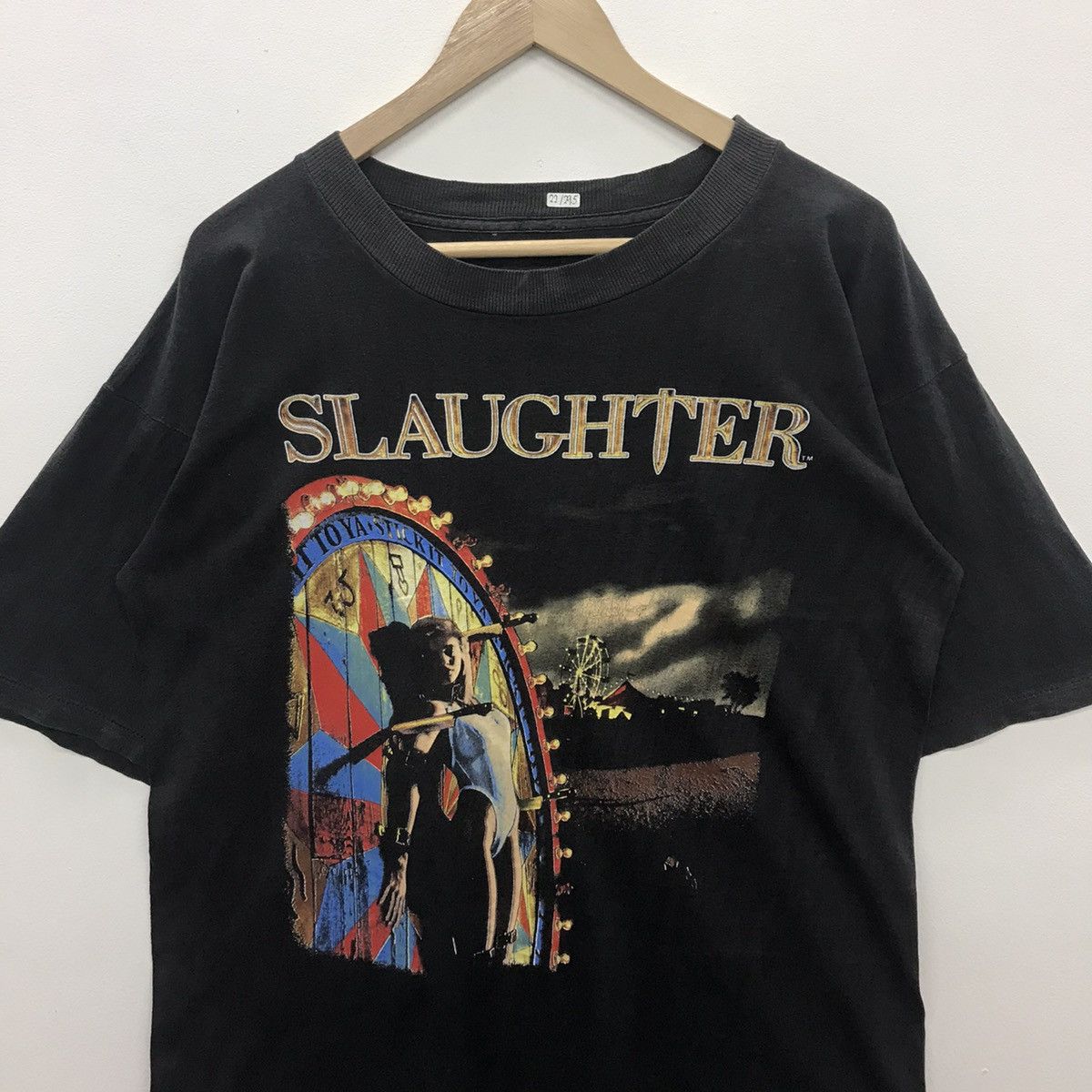 Band Tees × Vintage *Rare!! Vintage Slaughter Album Band Tour Tee Size US L / EU 52-54 / 3 - 3 Thumbnail