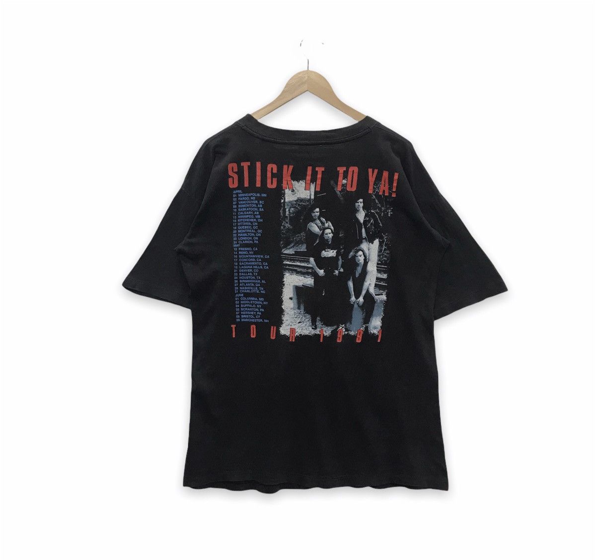 Band Tees × Vintage *Rare!! Vintage Slaughter Album Band Tour Tee Size US L / EU 52-54 / 3 - 2 Thumbnail