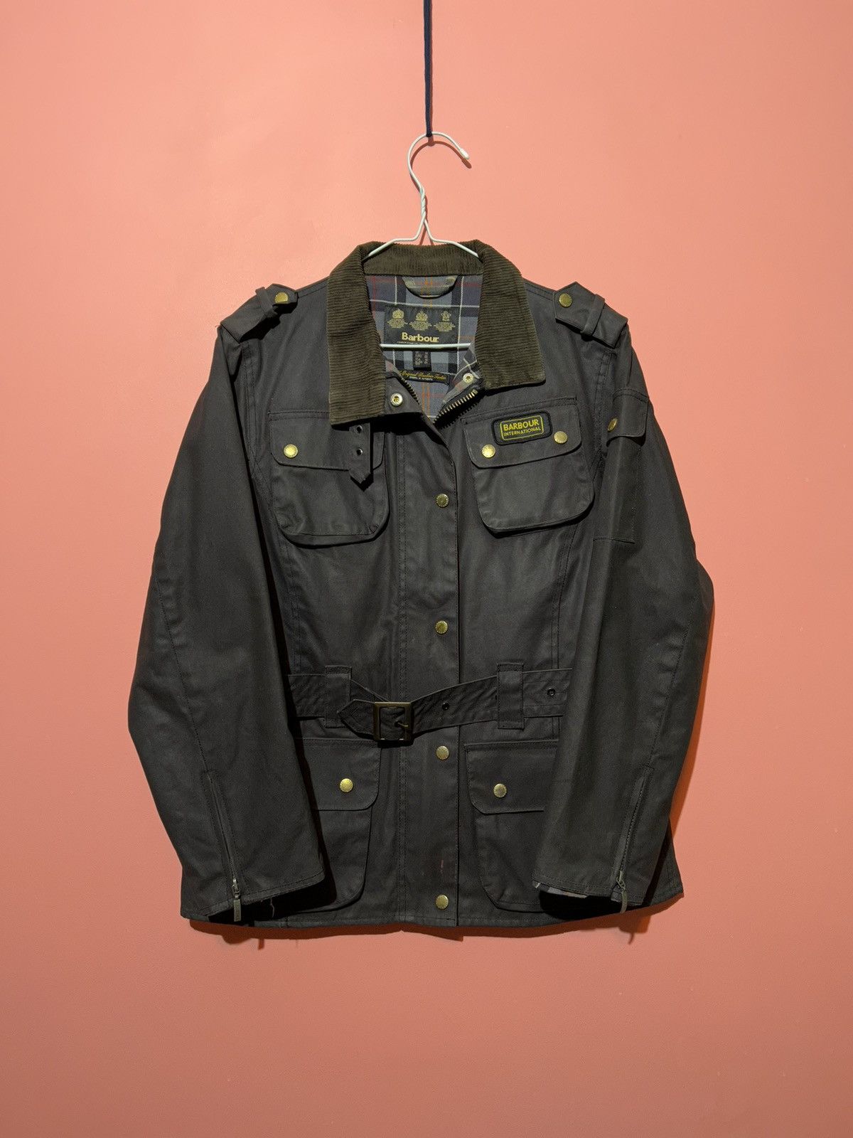 image of Barbour Wax International Casual Womens Jacket Streetwear in Brown (Size Large)