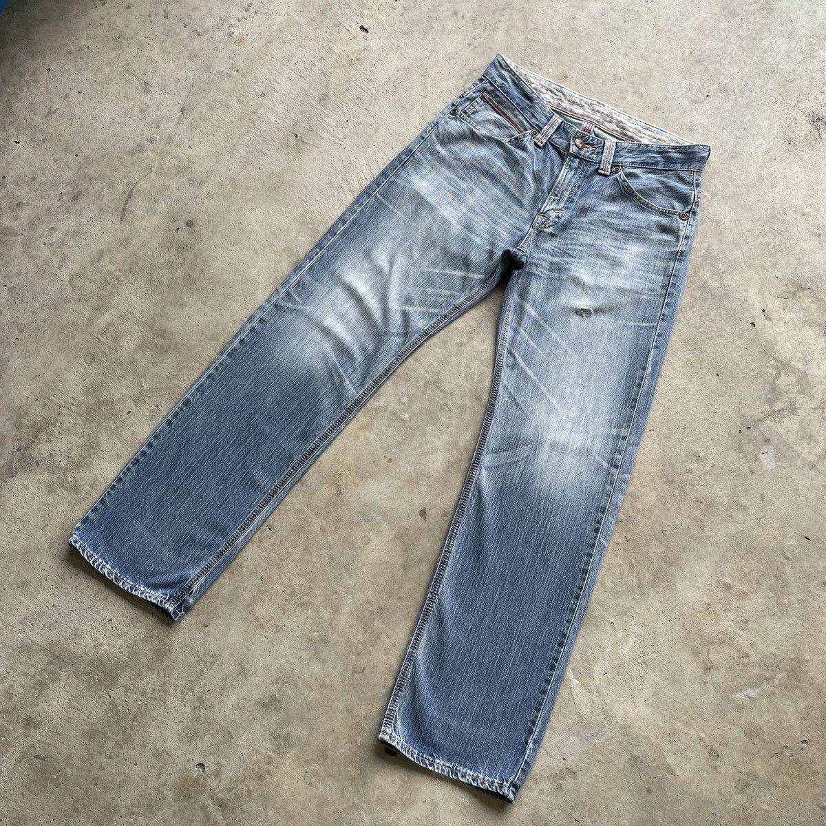 Edwin W33💥 Edwin Exclusive Vintage Faded Denim Jeans Pants Size US 33 - 3 Thumbnail