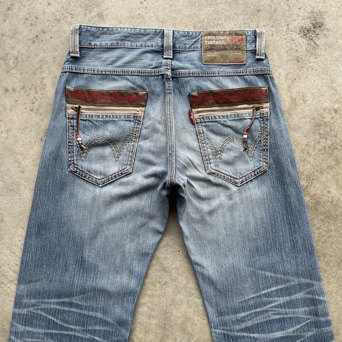 Edwin W33💥 Edwin Exclusive Vintage Faded Denim Jeans Pants Size US 33 - 12 Thumbnail