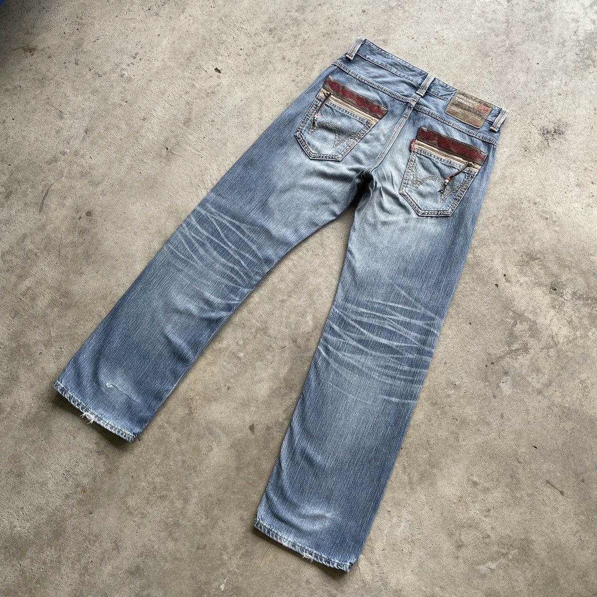 Edwin W33💥 Edwin Exclusive Vintage Faded Denim Jeans Pants Size US 33 - 14 Thumbnail