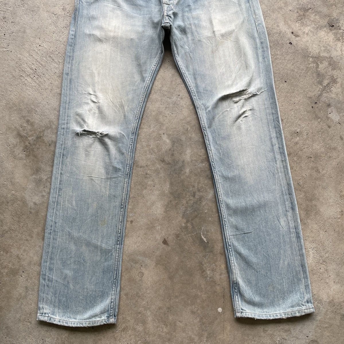 Replay Vintage Replay Faded Washed Distressed Denim Jeans Pants Size US 33 - 4 Thumbnail