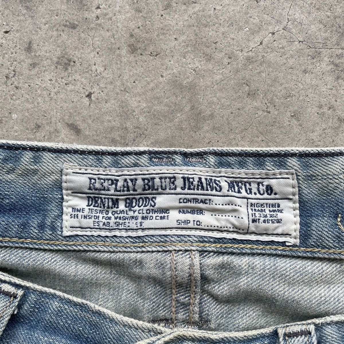 Replay Vintage Replay Faded Washed Distressed Denim Jeans Pants Size US 33 - 6 Thumbnail