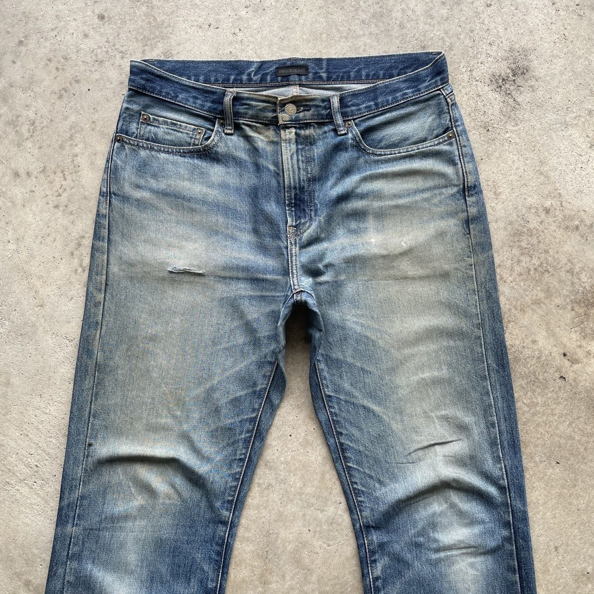 Japanese Brand × Jean × Vintage Vintage Japanese Faded Rusty Washed Denim Jeans Pants W34 Size US 34 / EU 50 - 3 Thumbnail