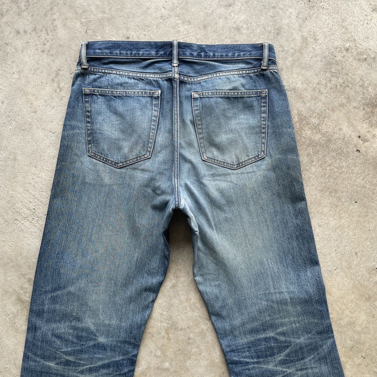 Japanese Brand × Jean × Vintage Vintage Japanese Faded Rusty Washed Denim Jeans Pants W34 Size US 34 / EU 50 - 10 Thumbnail