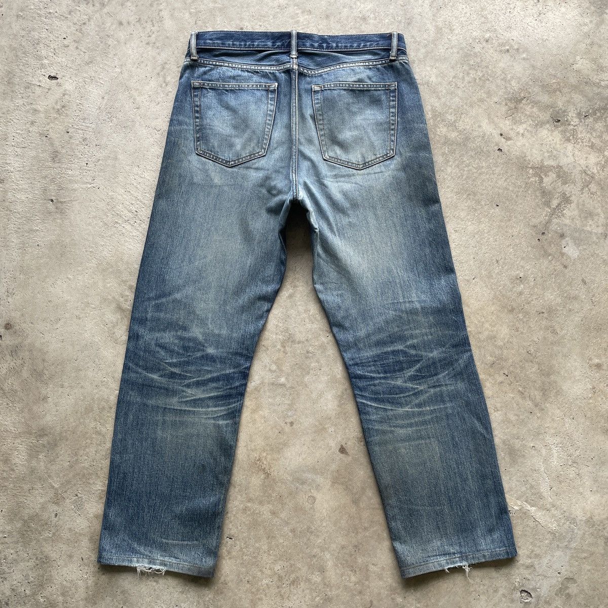 Japanese Brand × Jean × Vintage Vintage Japanese Faded Rusty Washed Denim Jeans Pants W34 Size US 34 / EU 50 - 12 Thumbnail