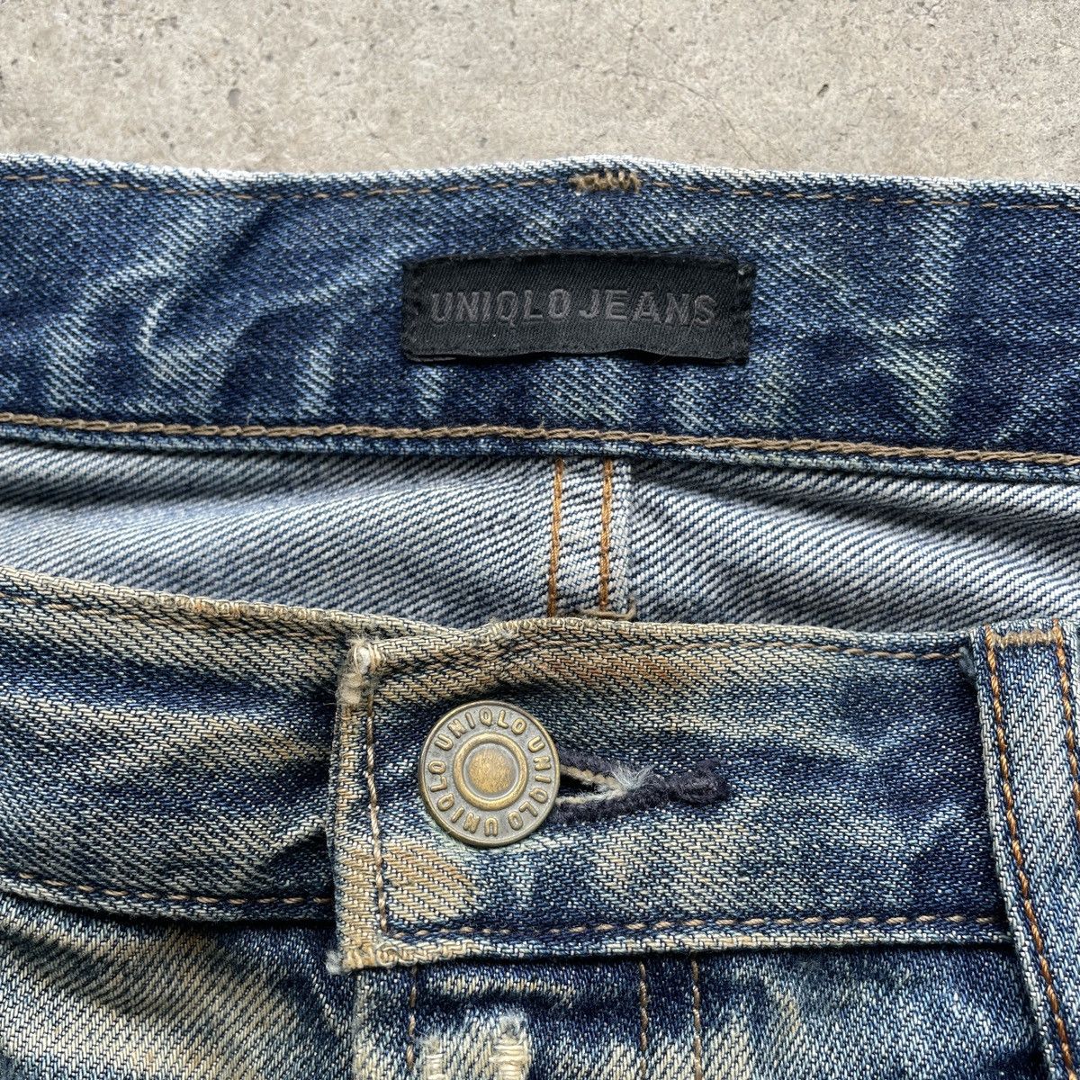 Japanese Brand × Jean × Vintage Vintage Japanese Faded Rusty Washed Denim Jeans Pants W34 Size US 34 / EU 50 - 5 Thumbnail