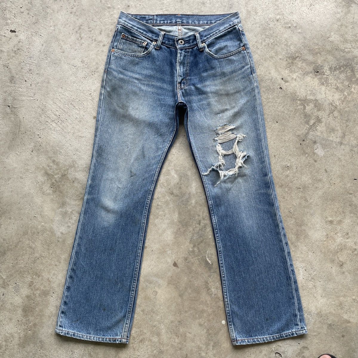 Levi's W30🔥 Vintage Levi’s 557 Faded Denim Jeans Pants Distressed Size US 30 / EU 46 - 1 Thumbnail