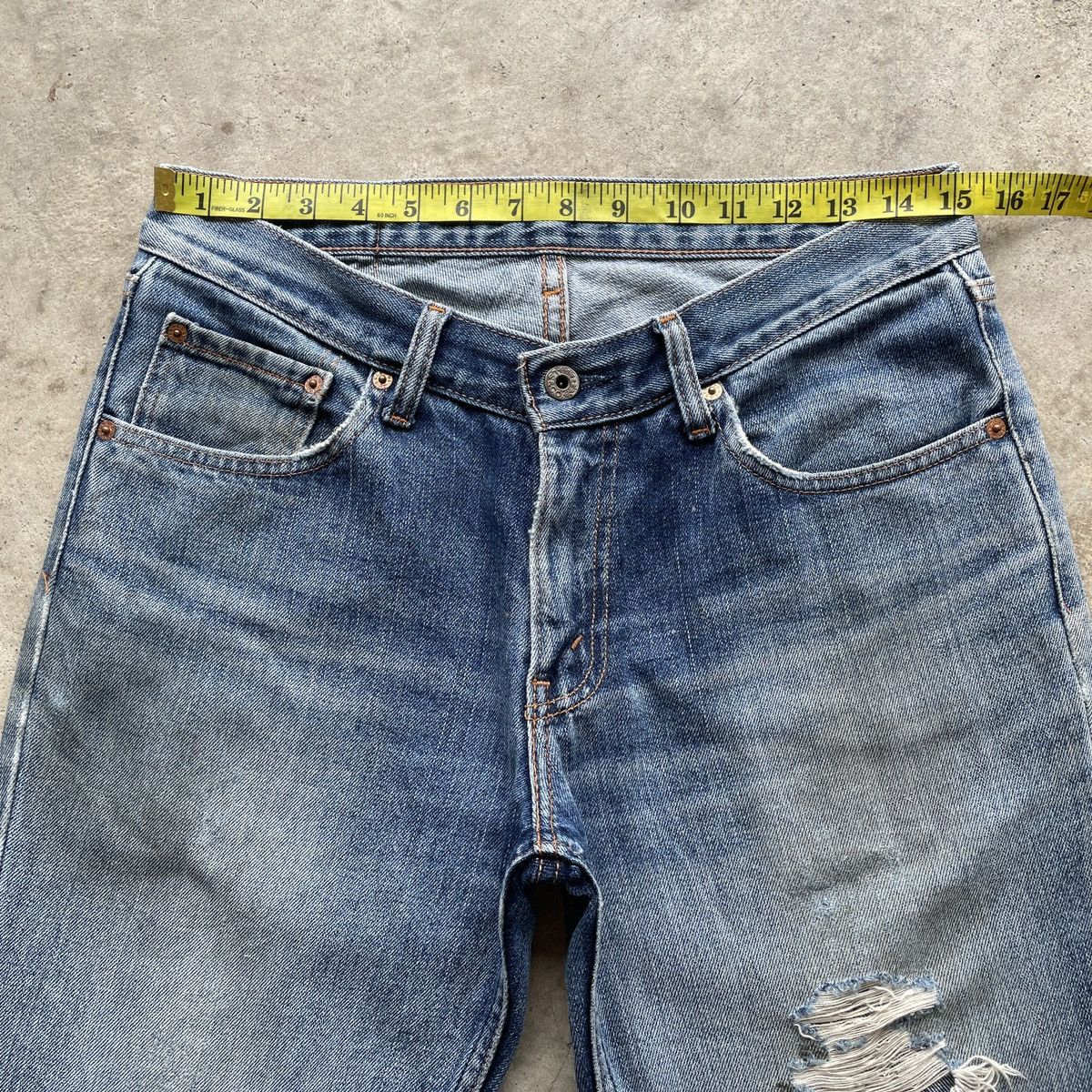 Levi's W30🔥 Vintage Levi’s 557 Faded Denim Jeans Pants Distressed Size US 30 / EU 46 - 5 Thumbnail
