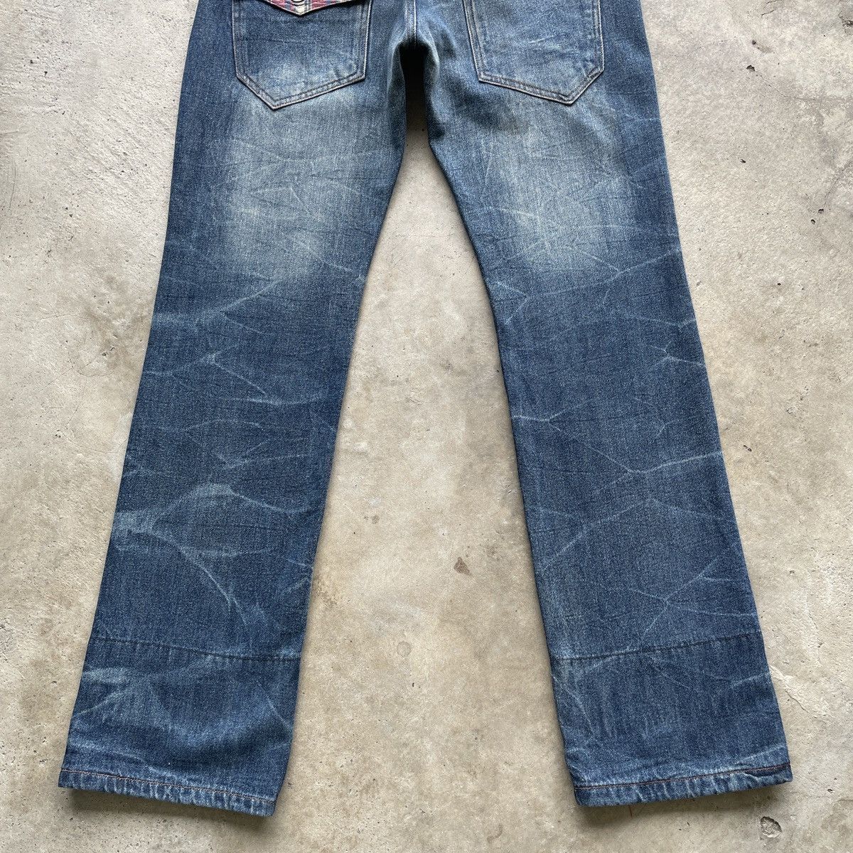 Japanese Brand W32🔥 Double Focus Faded Double Waist Jeans Denim Pants Size US 32 / EU 48 - 9 Thumbnail