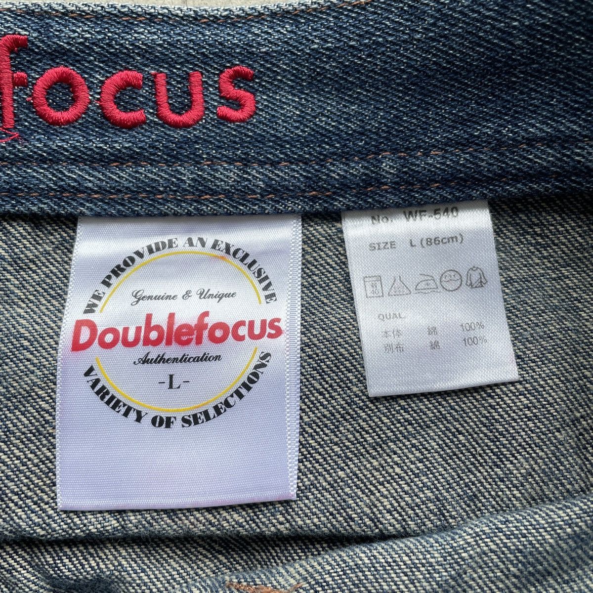 Japanese Brand W32🔥 Double Focus Faded Double Waist Jeans Denim Pants Size US 32 / EU 48 - 8 Thumbnail