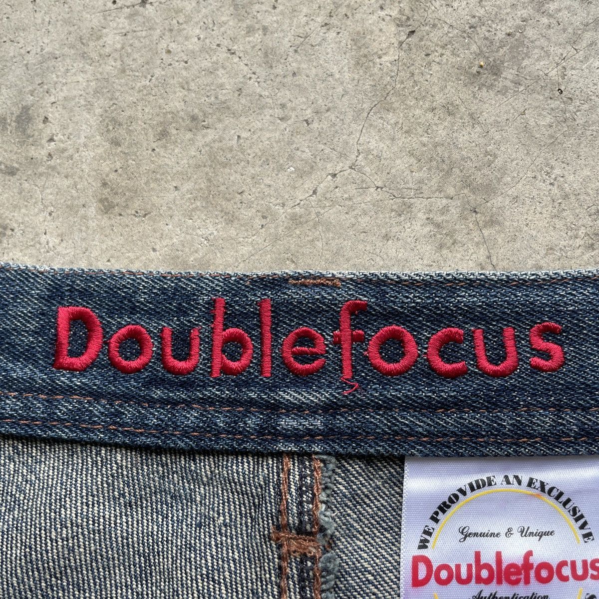 Japanese Brand W32🔥 Double Focus Faded Double Waist Jeans Denim Pants Size US 32 / EU 48 - 7 Thumbnail