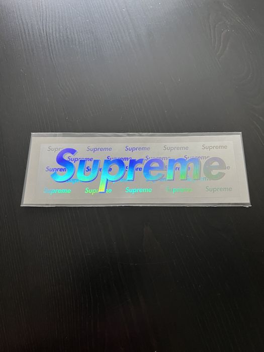 Supreme Supreme Holographic Box Logo, Grailed