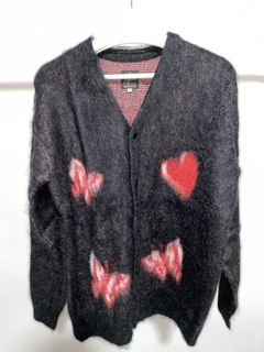 Needles Girls Dont Cry x Needles Mohair Cardigan Sweater Verdy Red