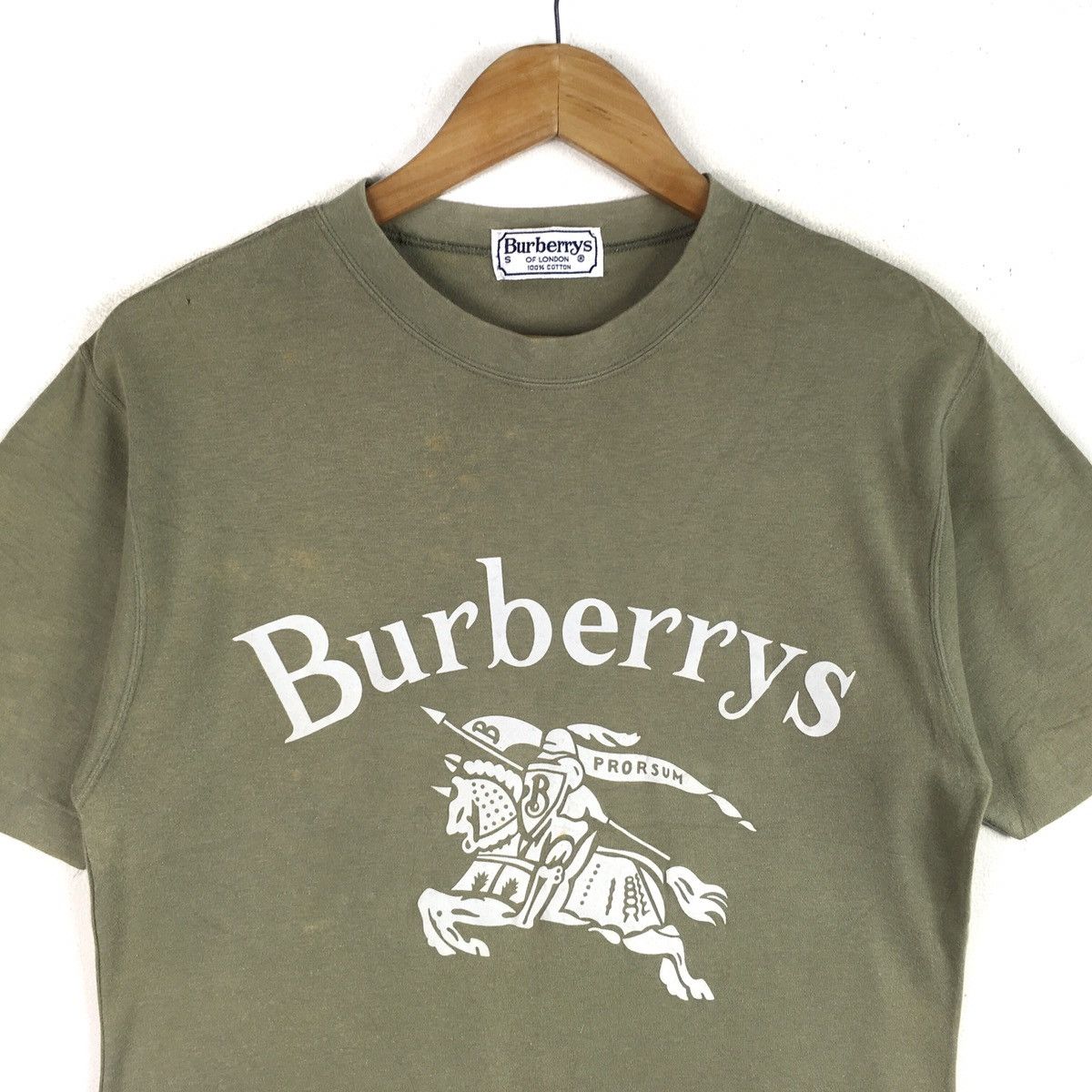 Burberry × Vintage VINTAGE BURBERRYS OF LONDON BIG LOGO T-SHIRT Size US XS / EU 42 / 0 - 3 Thumbnail