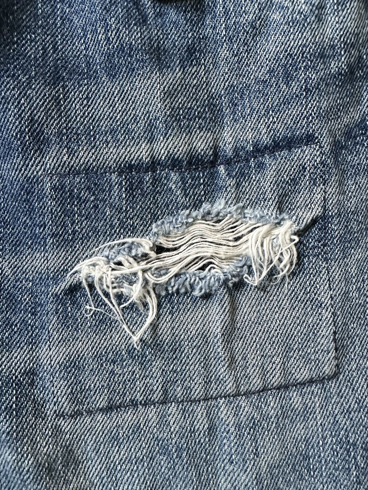 Warehouse & Co. Doubleworks Japan (Warehouse Co.) reworked distressed jeans Size US 30 / EU 46 - 11 Thumbnail