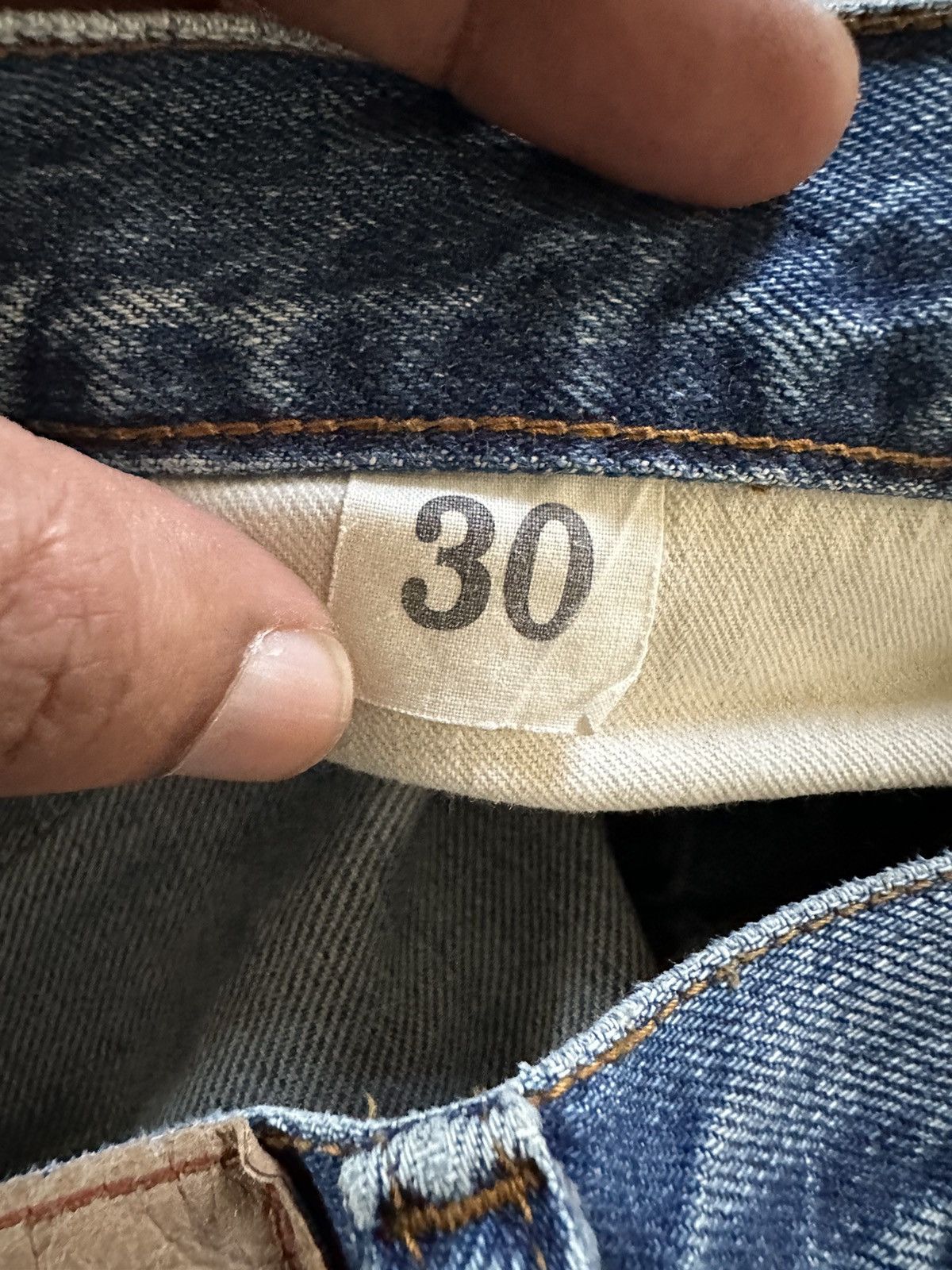 Warehouse & Co. Doubleworks Japan (Warehouse Co.) reworked distressed jeans Size US 30 / EU 46 - 16 Thumbnail