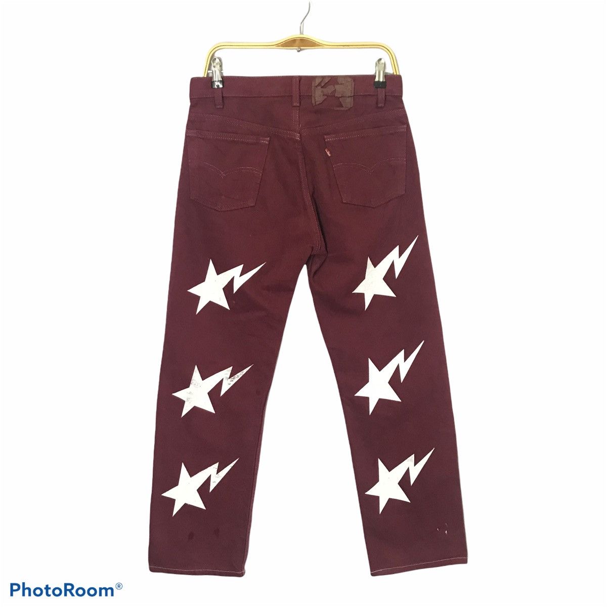 Levi's × Levi's Vintage Clothing NEED GONE🔥Levi’s 501 Red denim custom Starts ✨art pant Size US 30 / EU 46 - 1 Thumbnail