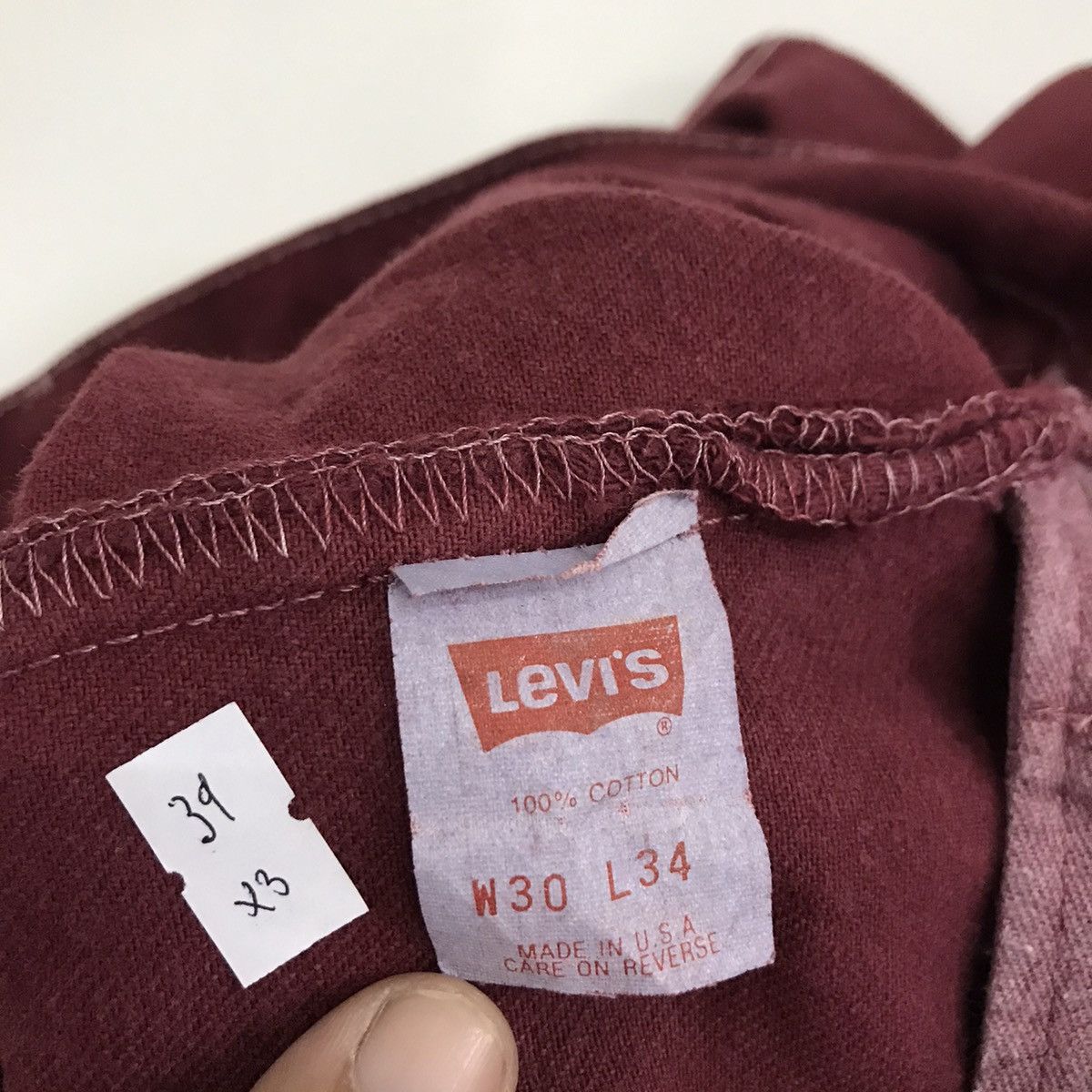 Levi's × Levi's Vintage Clothing NEED GONE🔥Levi’s 501 Red denim custom Starts ✨art pant Size US 30 / EU 46 - 12 Thumbnail
