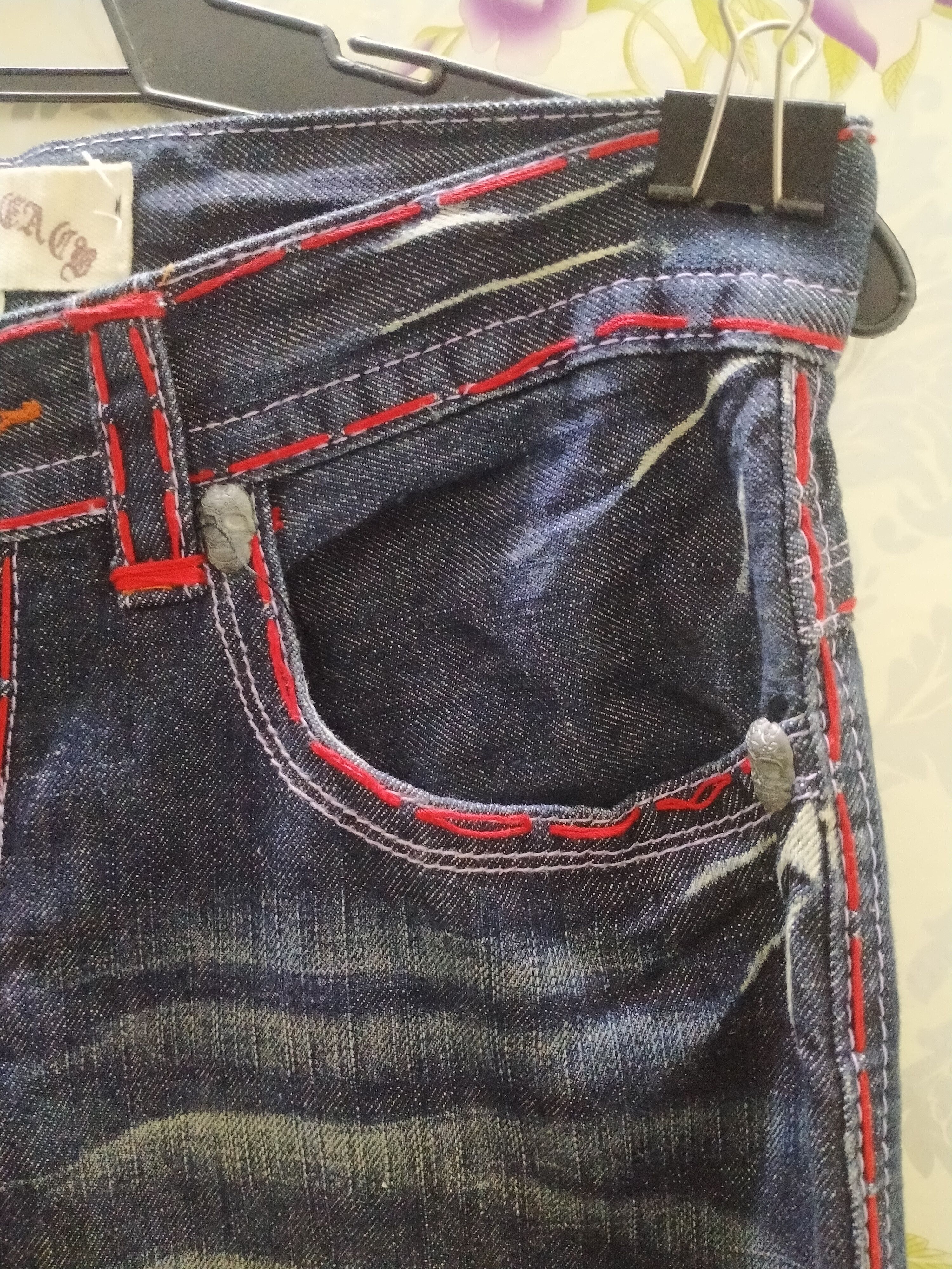 Other LAGUNA BEACH JEANS/MASTER MIND DESIGNER BIG LOGO BACK Size US 31 - 11 Thumbnail