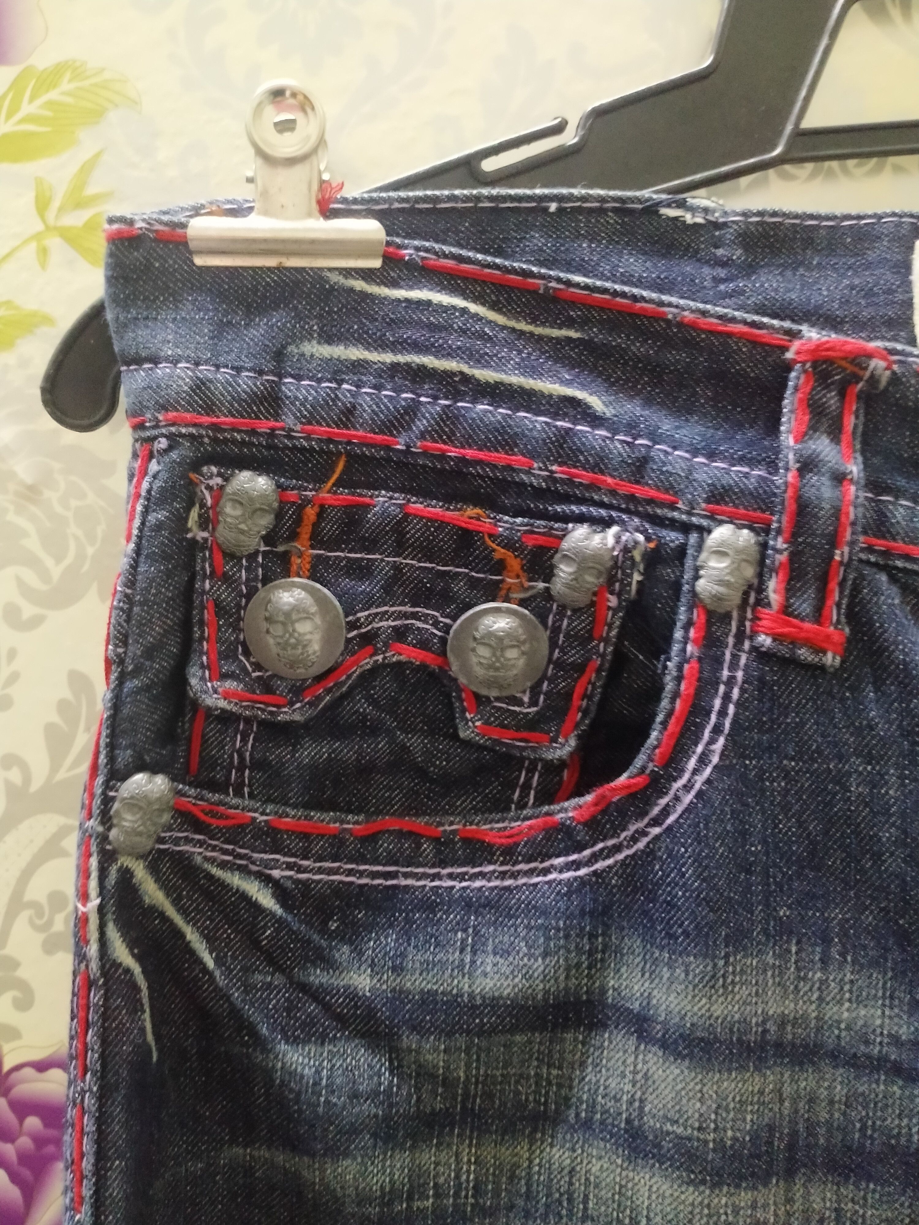 Other LAGUNA BEACH JEANS/MASTER MIND DESIGNER BIG LOGO BACK Size US 31 - 10 Thumbnail
